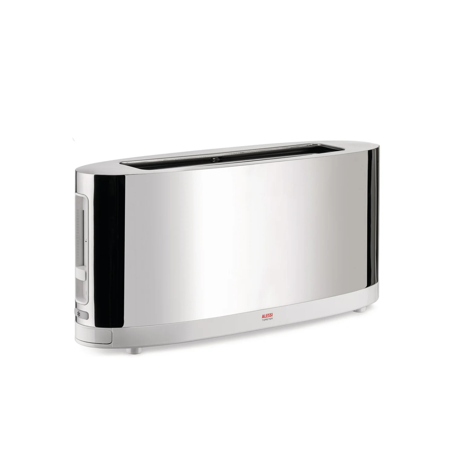Toster z podgrzewaczem SG68 srebrny z białym – Alessi