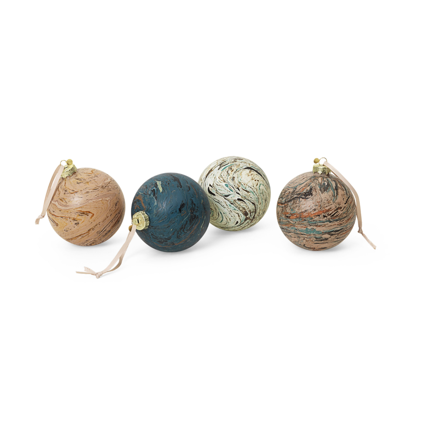 Zestaw bombek MARBLE kolorowy – ferm LIVING