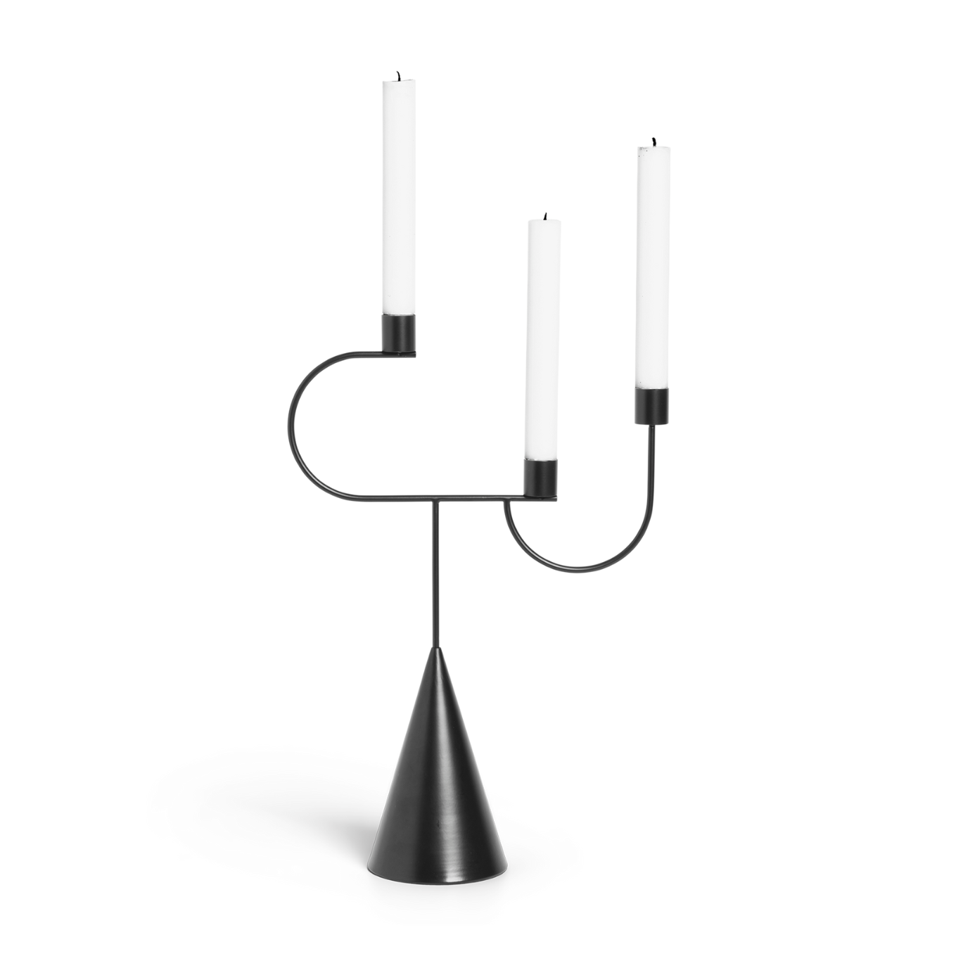 Świecznik AVANT czarny – ferm LIVING