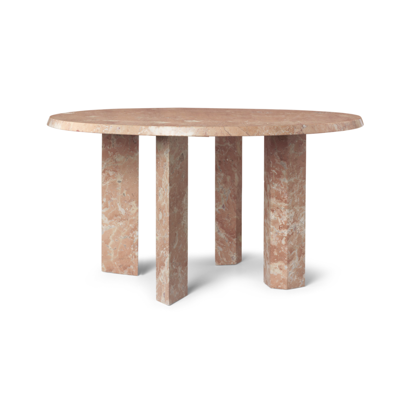 Stolik kawowy TAULA różowy marmur – ferm LIVING
