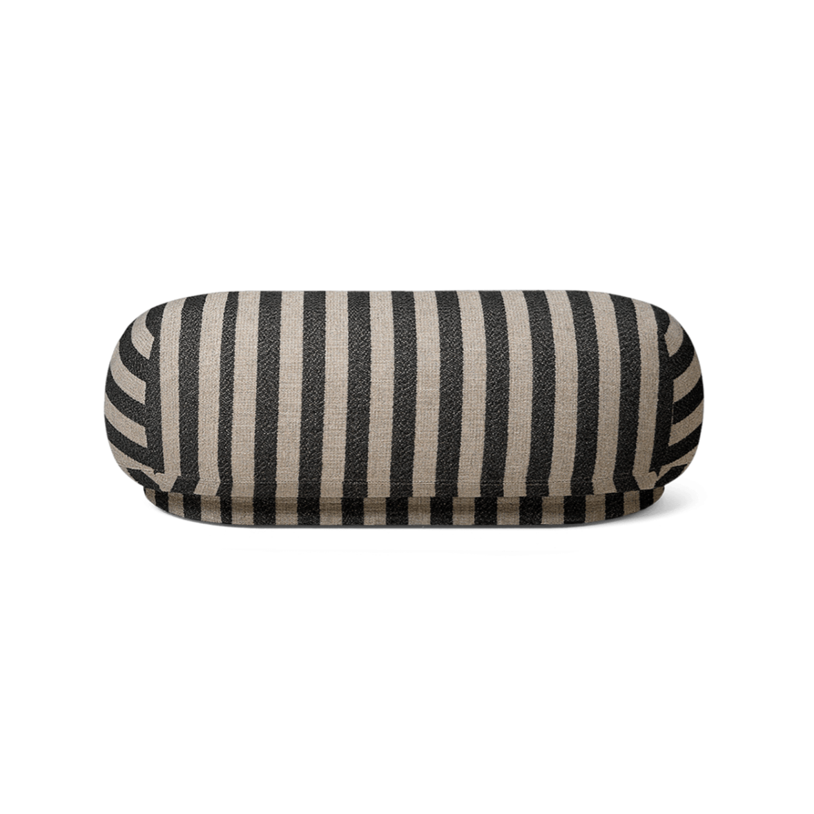 RICO Ottoman Louisiana black with sand