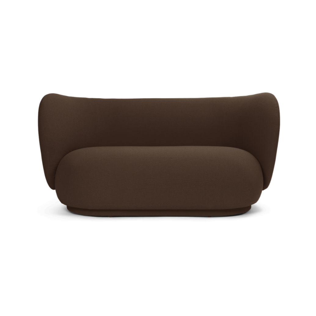 Sofa 2-zits RICO Graan bruin