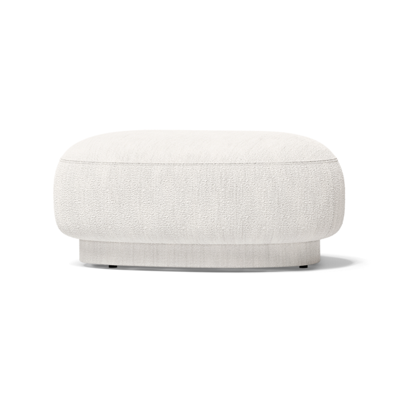 Puf RICO LOUNGER Bouclé gebroken wit