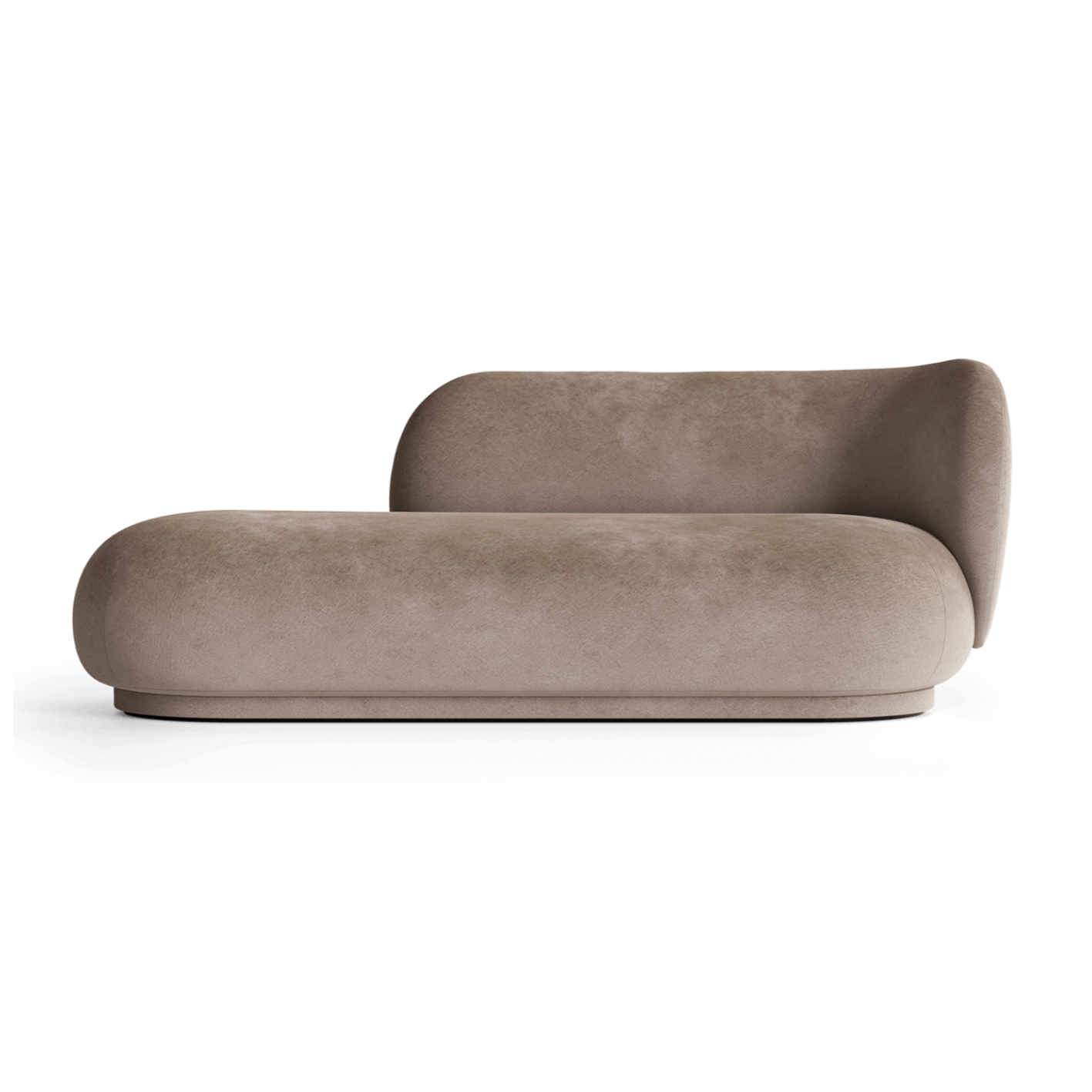 Bank rechts RICO DIVAN Vervaagd Fluweel beige