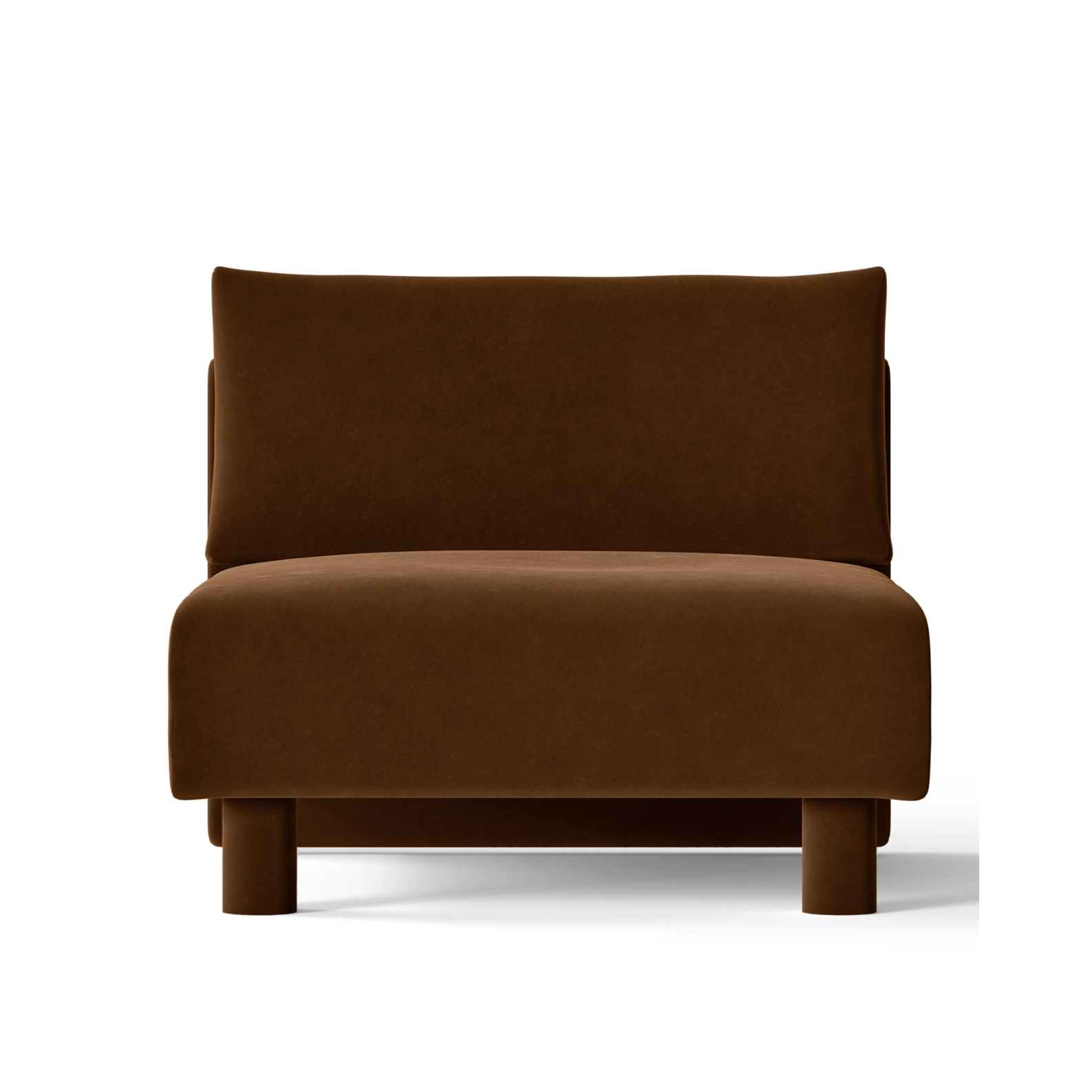 Sofa modułowa DASE - element środkowy Rich Velvet brązowy – ferm LIVING