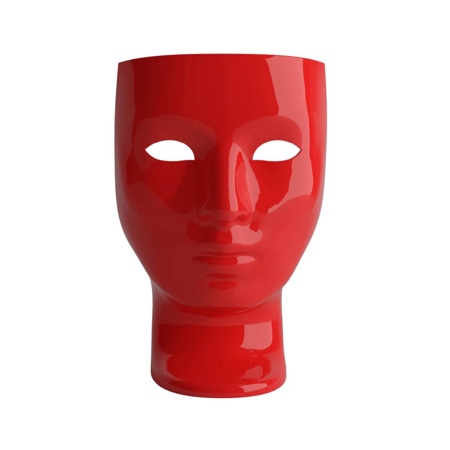 Rode glanzende fauteuil NEMO