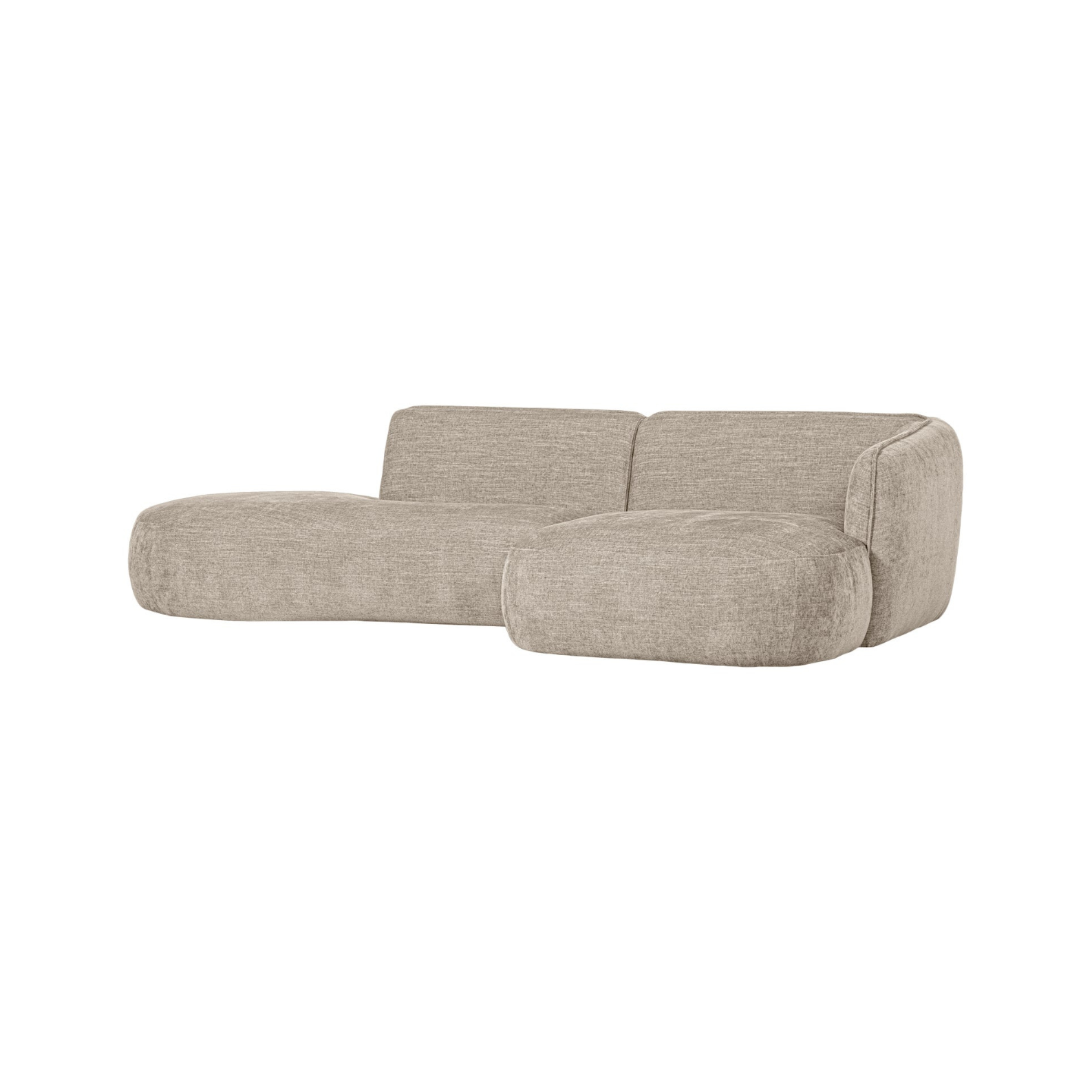 Narożnik prawostronny POLLY piaskowy – sofa narożna