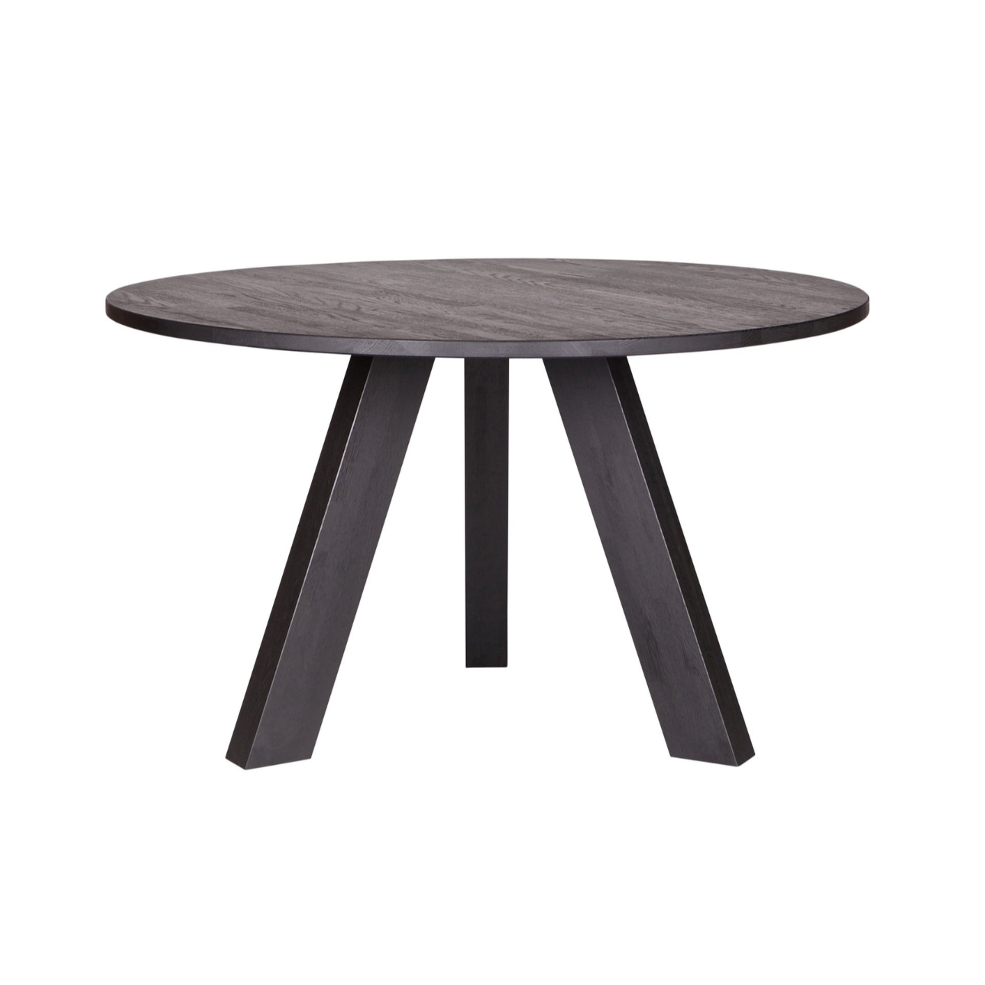 Round Table RHONDA TRIO Black Oak Wood