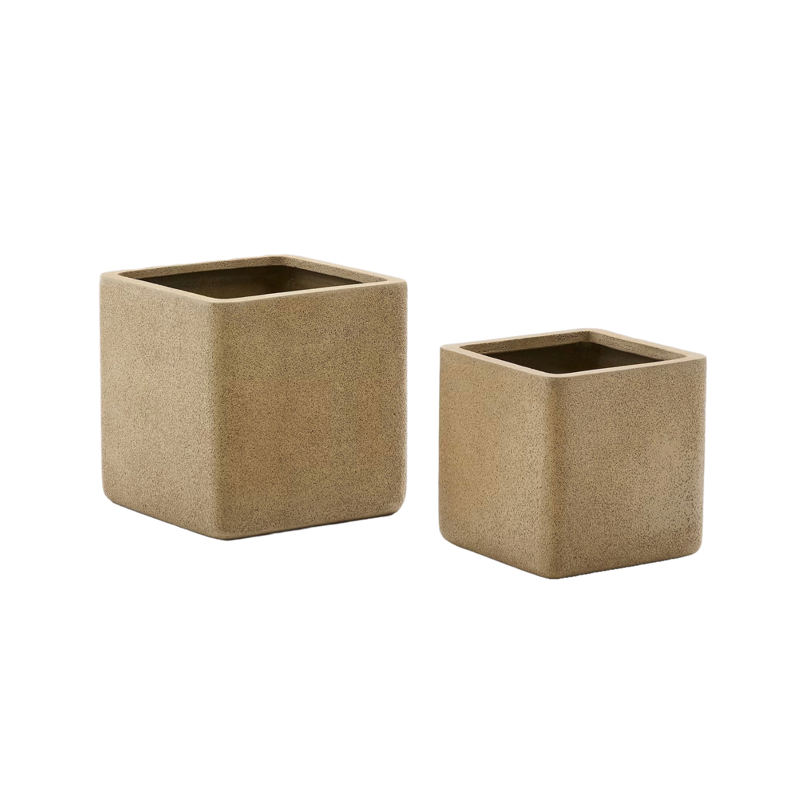 MINOA Senffarbenes Policement-Blumentopf-Set