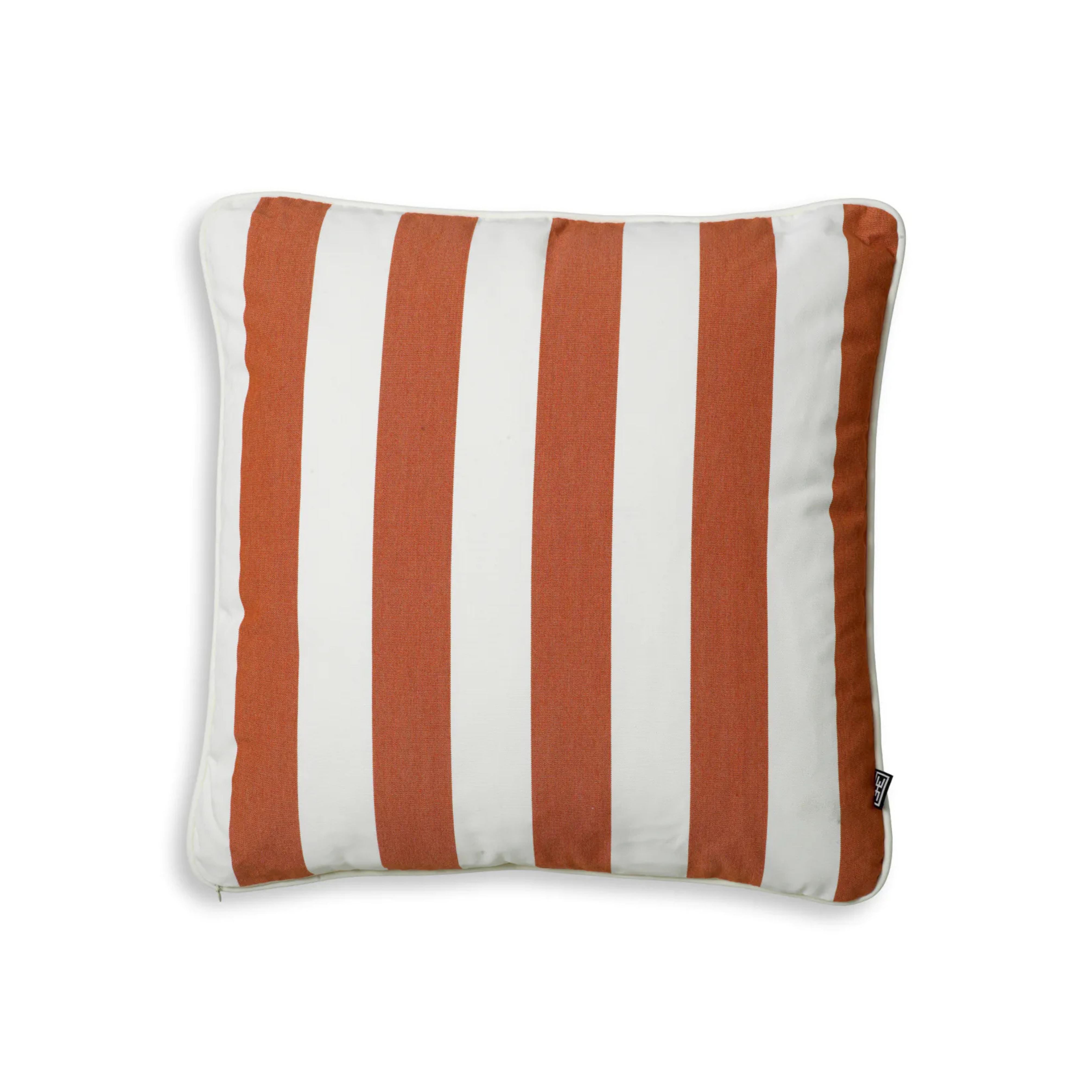FLORENT garden cushion orange with white