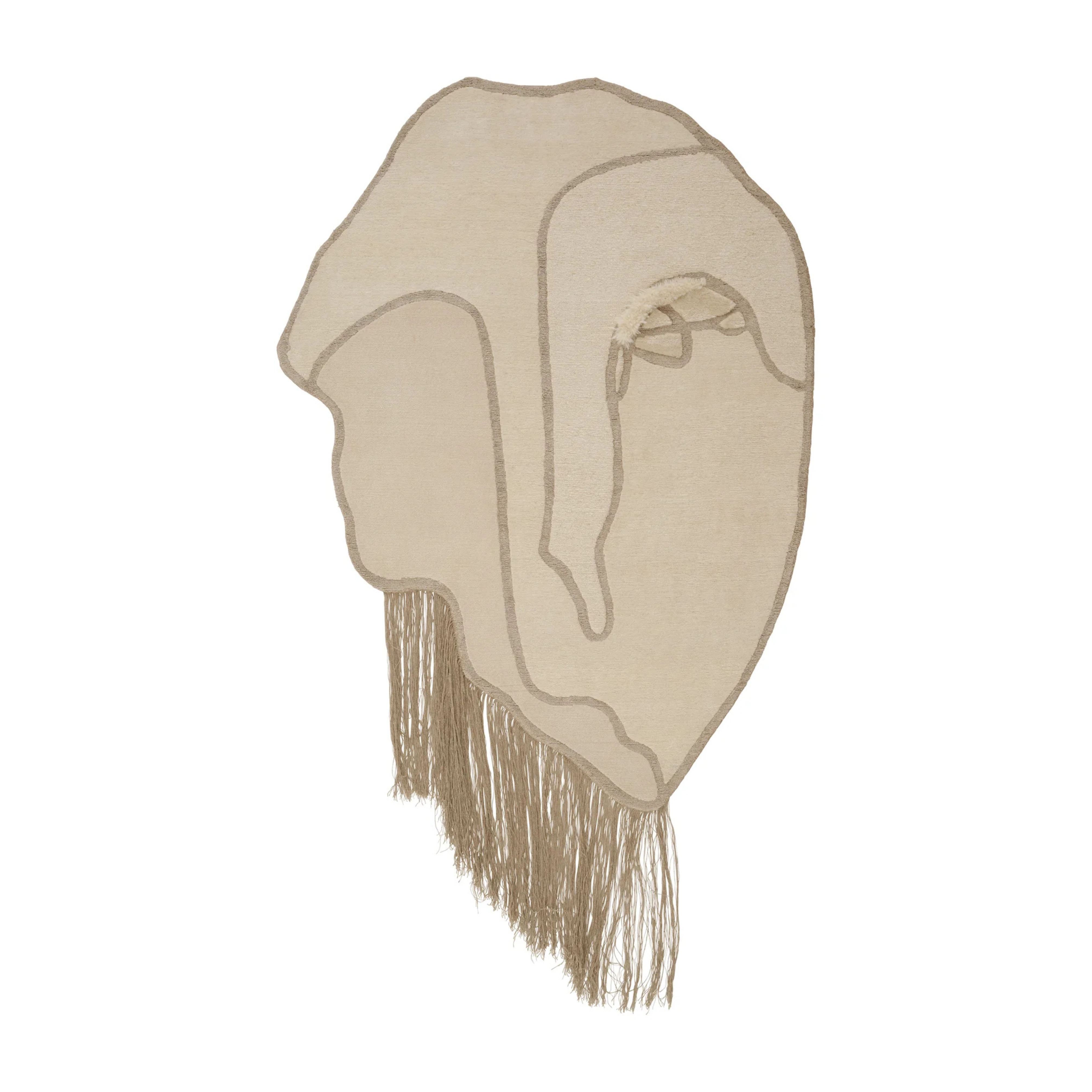 Decoratieve vloerkleed DUO SELF beige