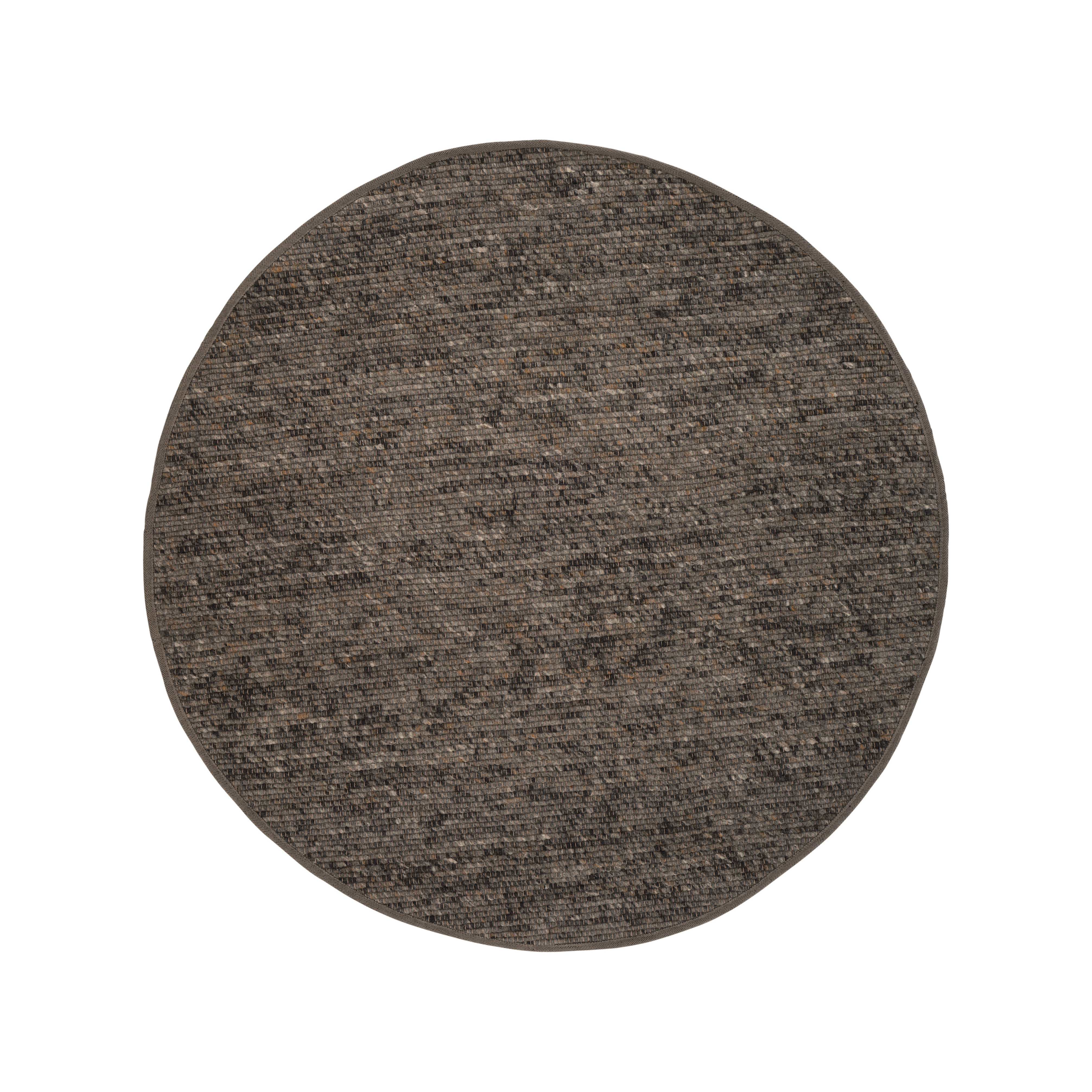 Ronde vloerkleed AGNER donkergrijs