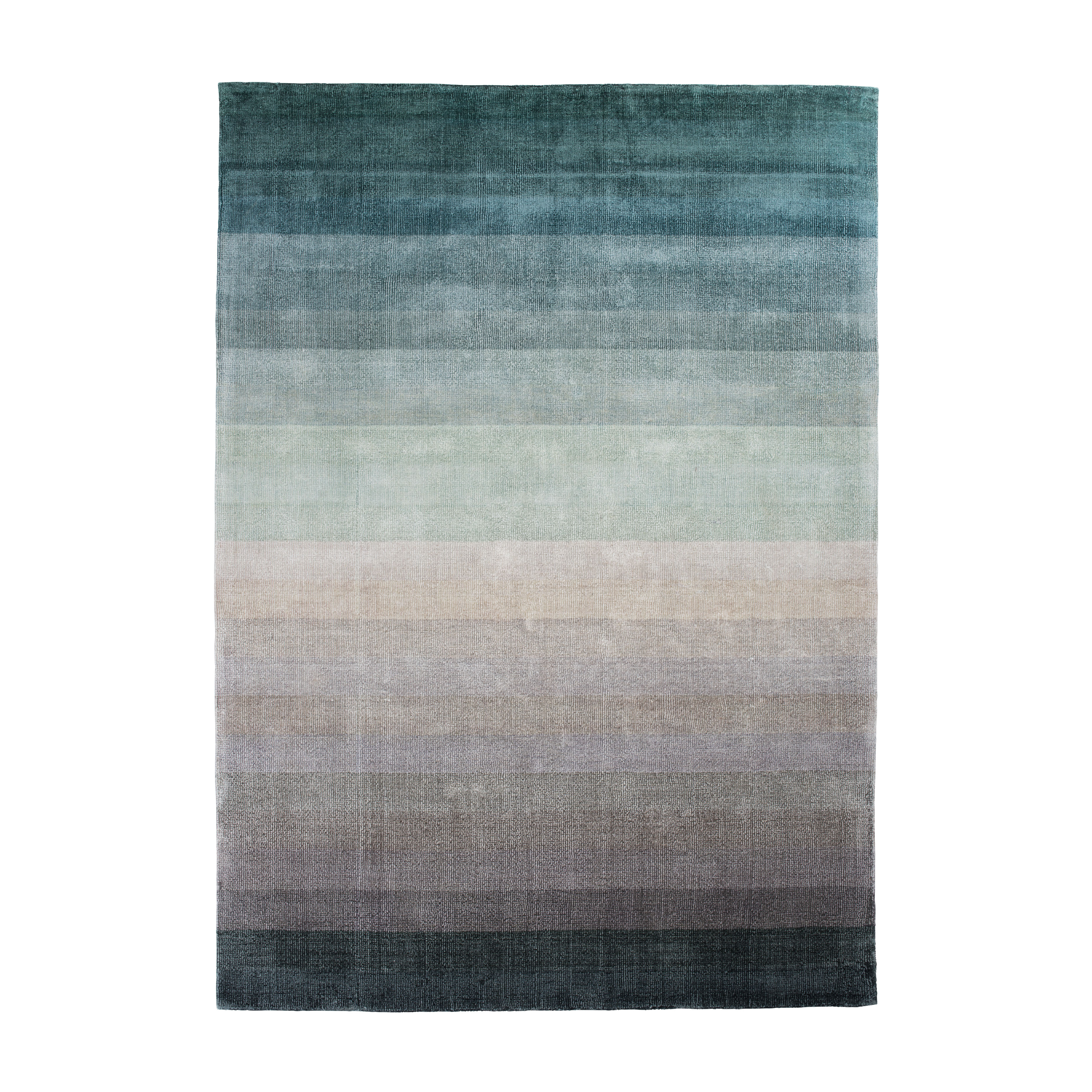 Teppich KOMBINIERUNG - JADE blau mit grau