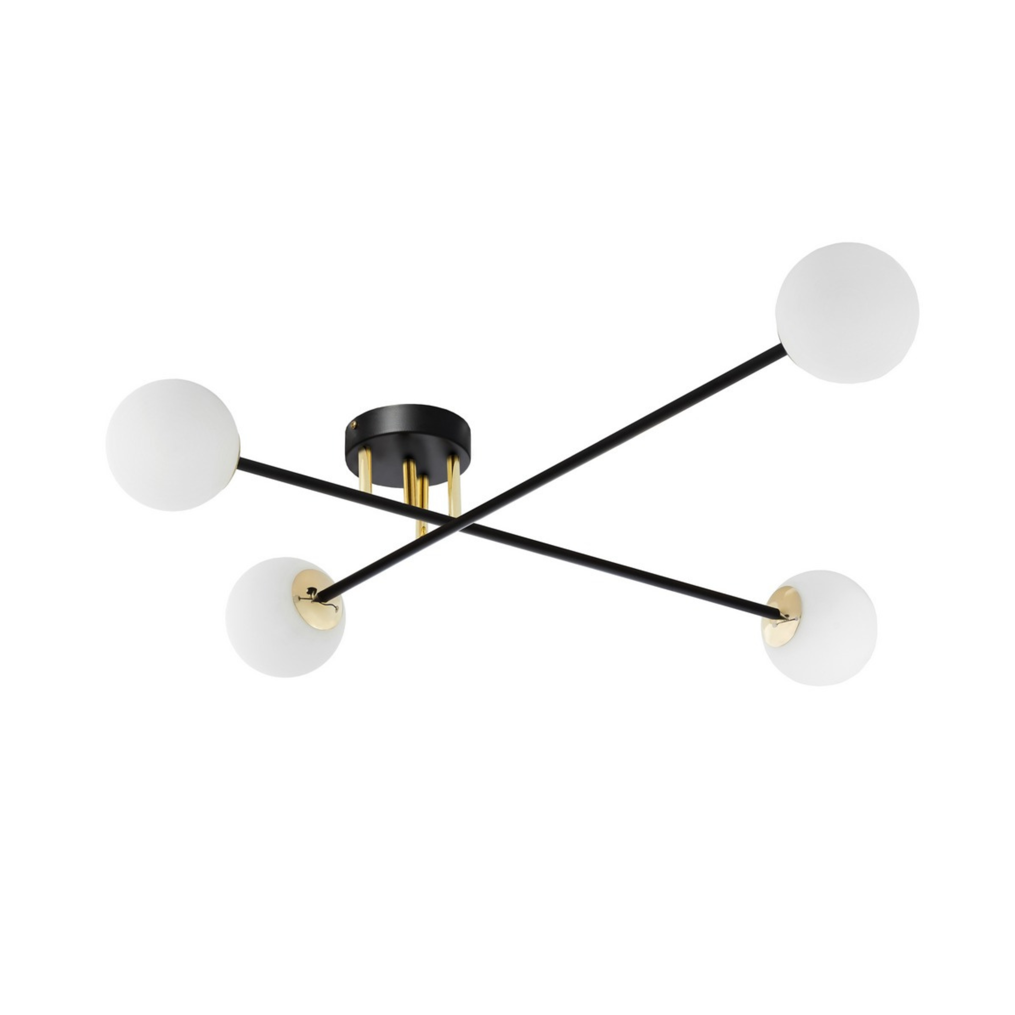 ASTRA 4 ceiling lamp black with gold