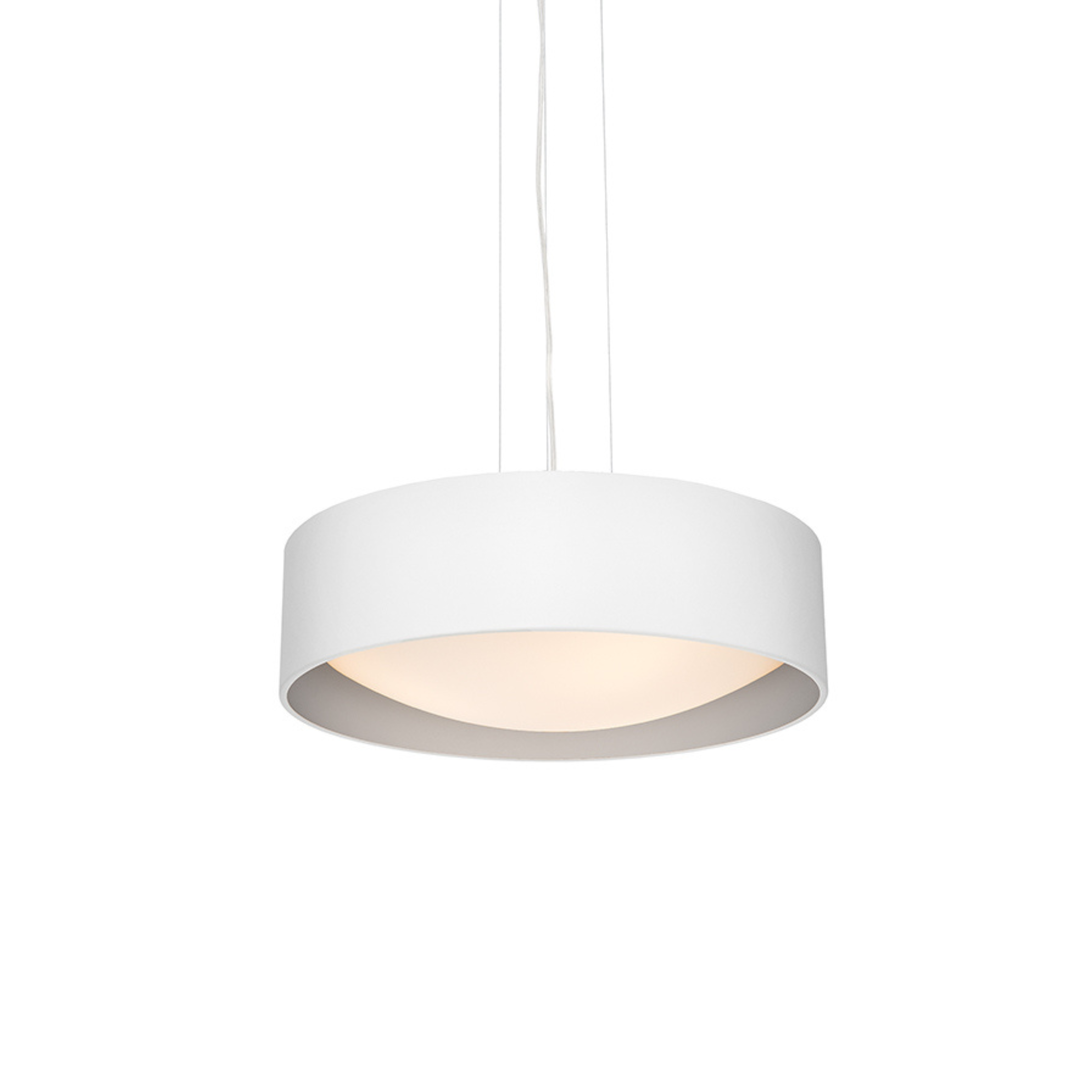 VERO pendant lamp white with silver interior