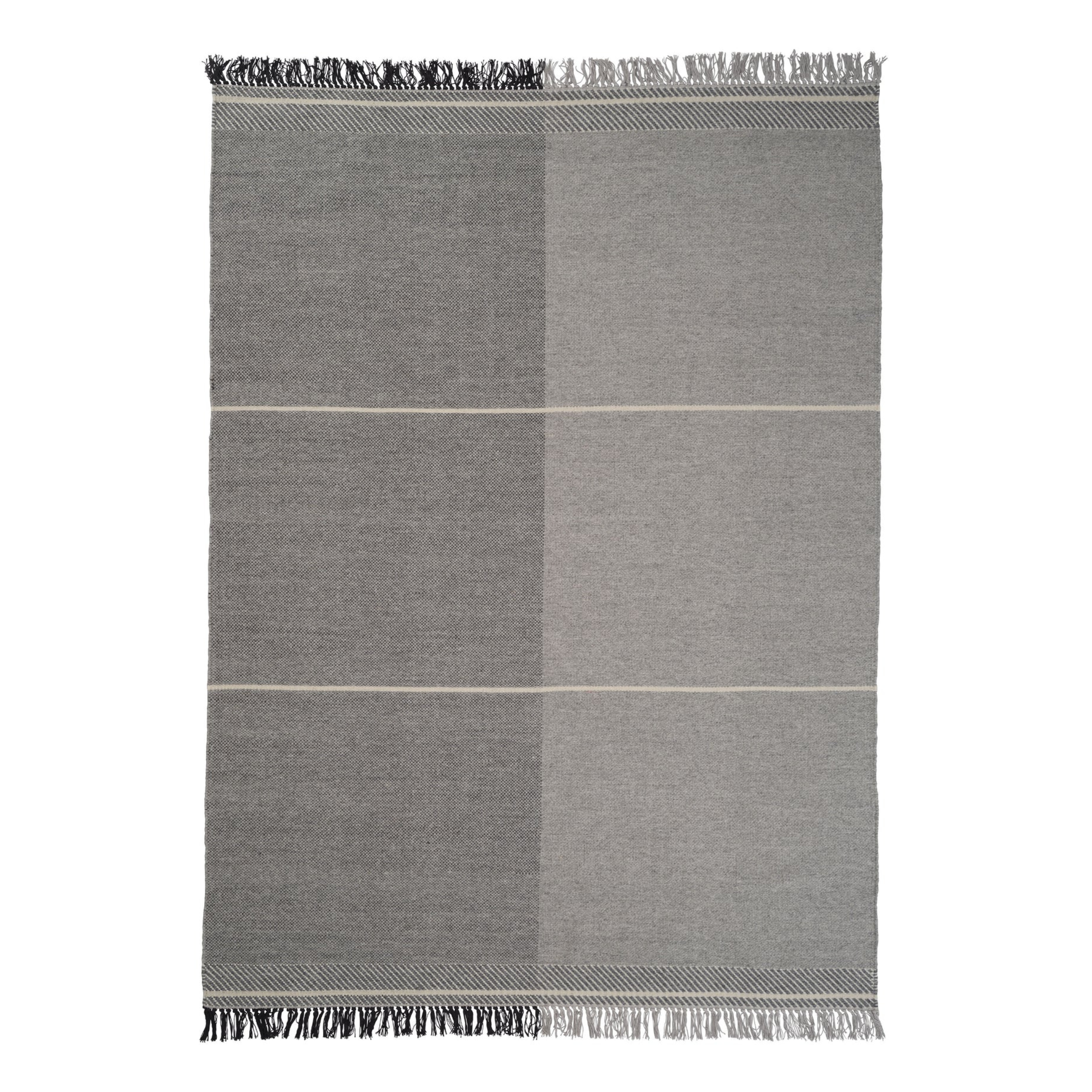 Teppich MINDFUL SOUL dunkelgrau mit beige