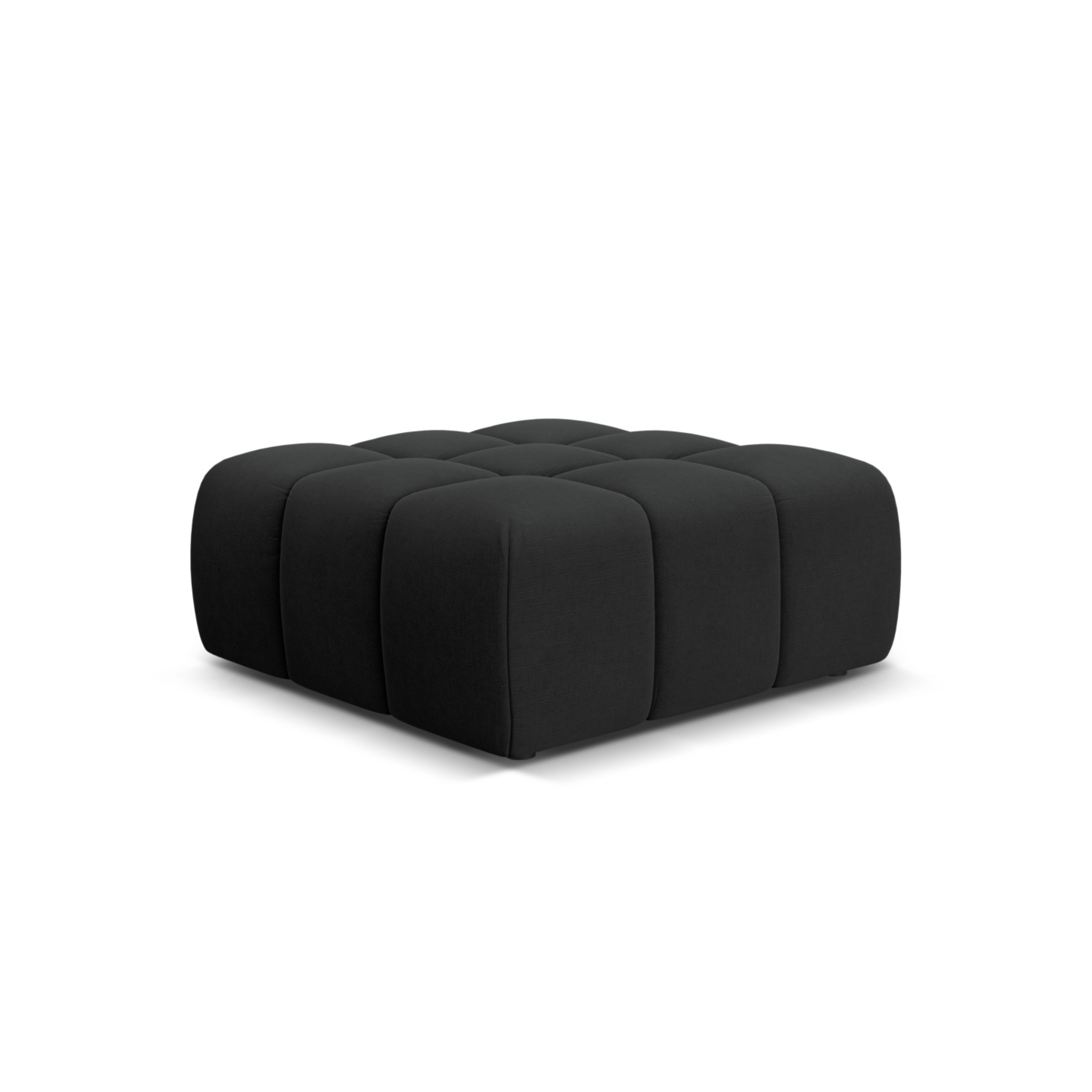 AGAVE anthracite chenille pouf