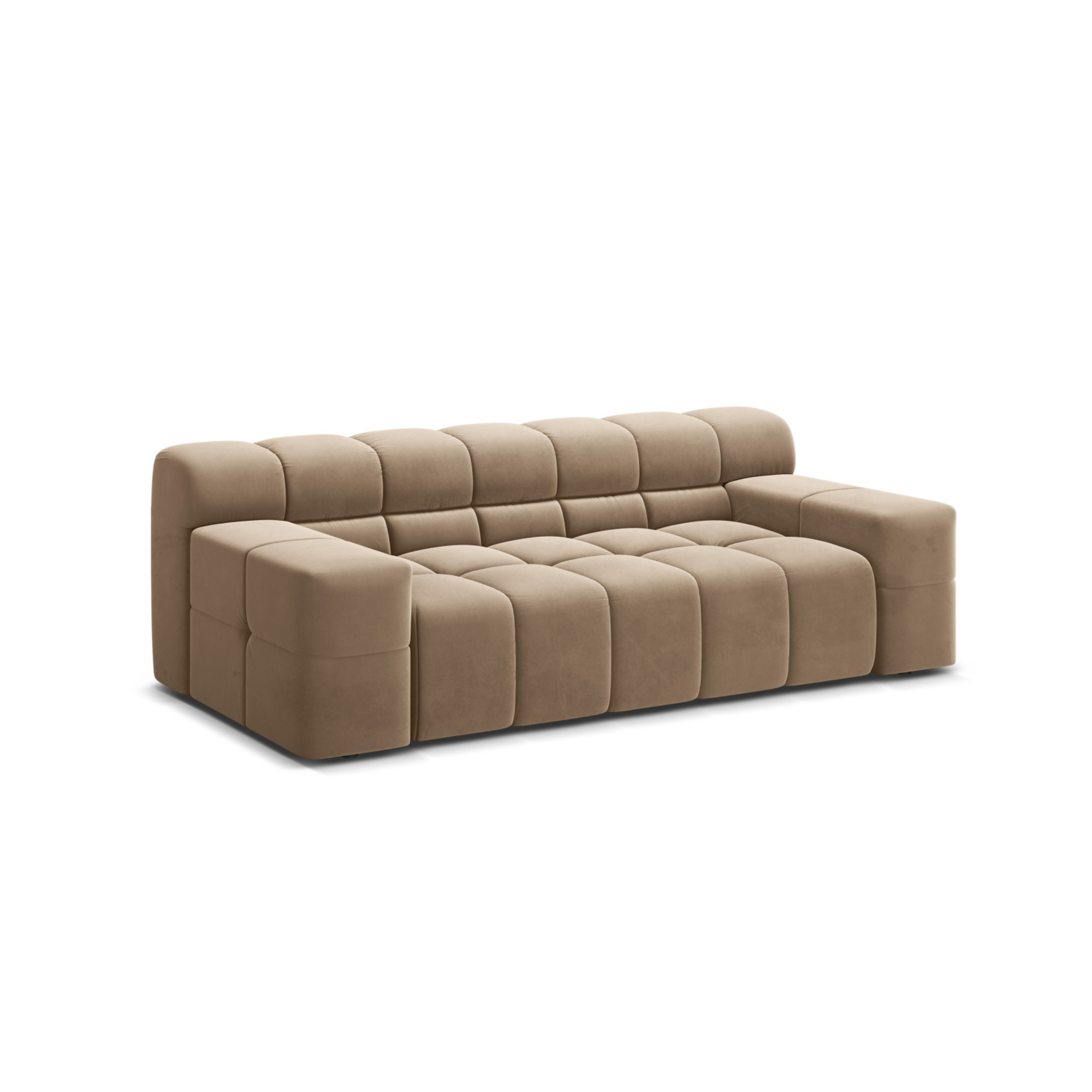 Sofa van fluweel voor 2 personen AGAVE beige