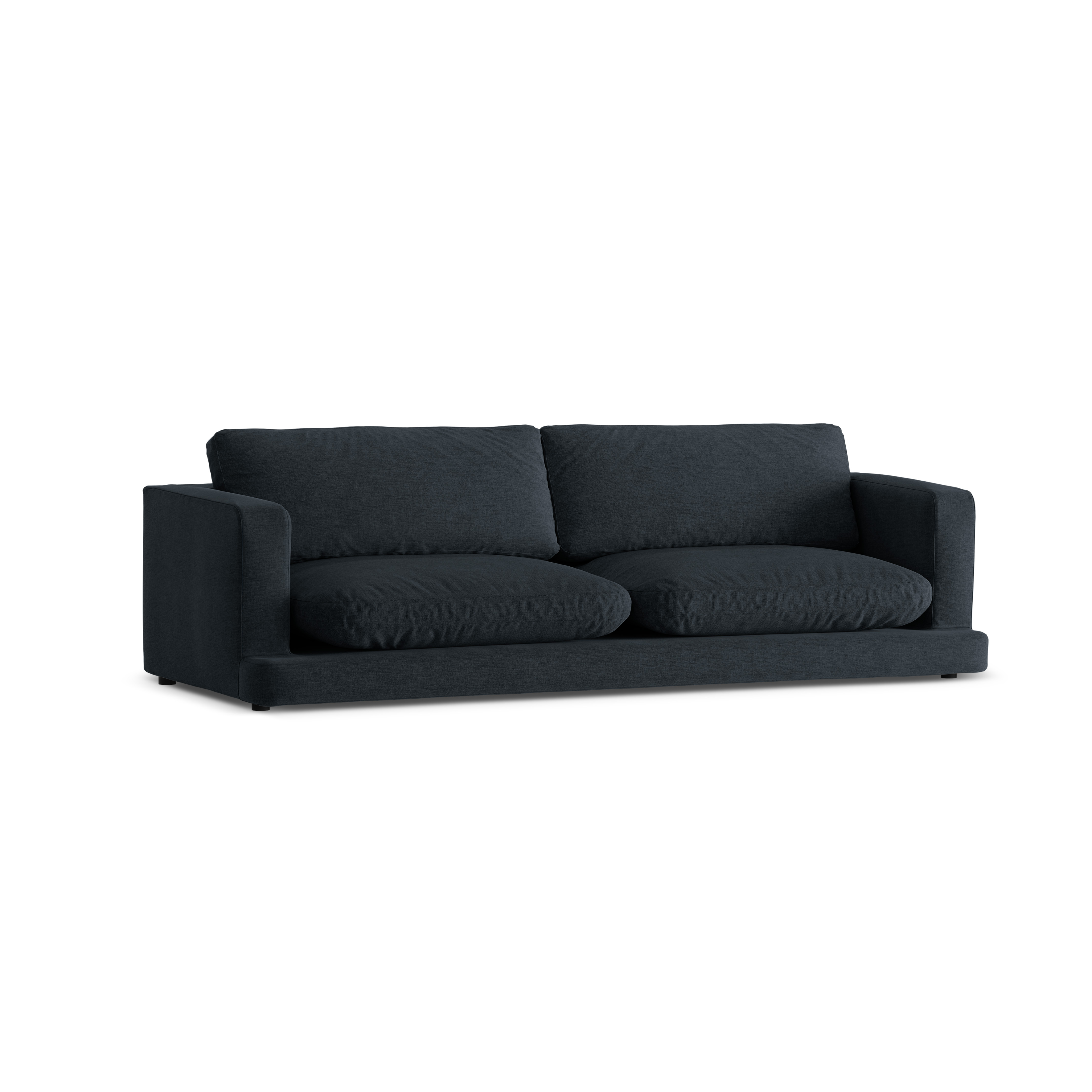 Sofa 4-persoons DAPHNE zwart chenille