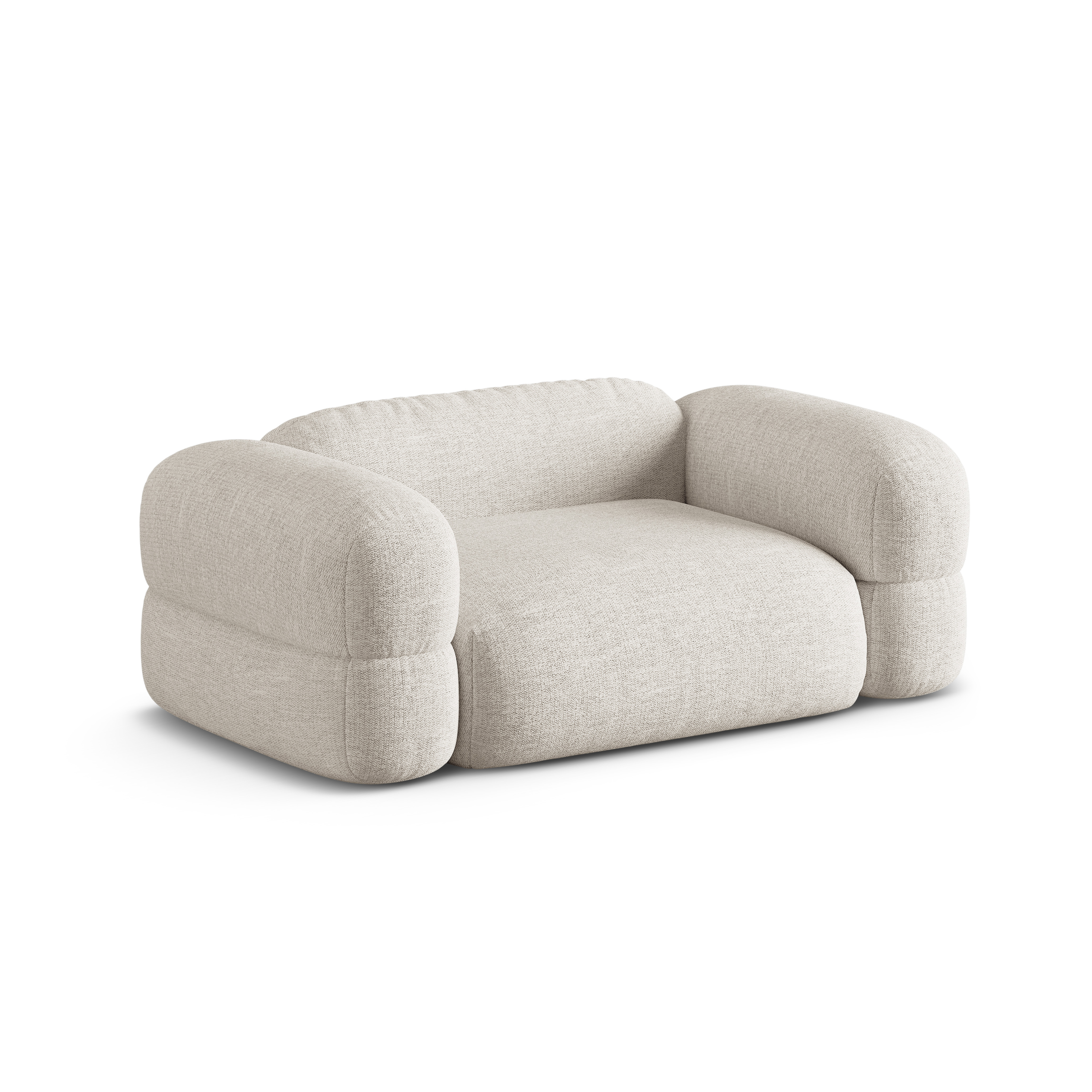 2-seater Sofa ROGER beige chenille