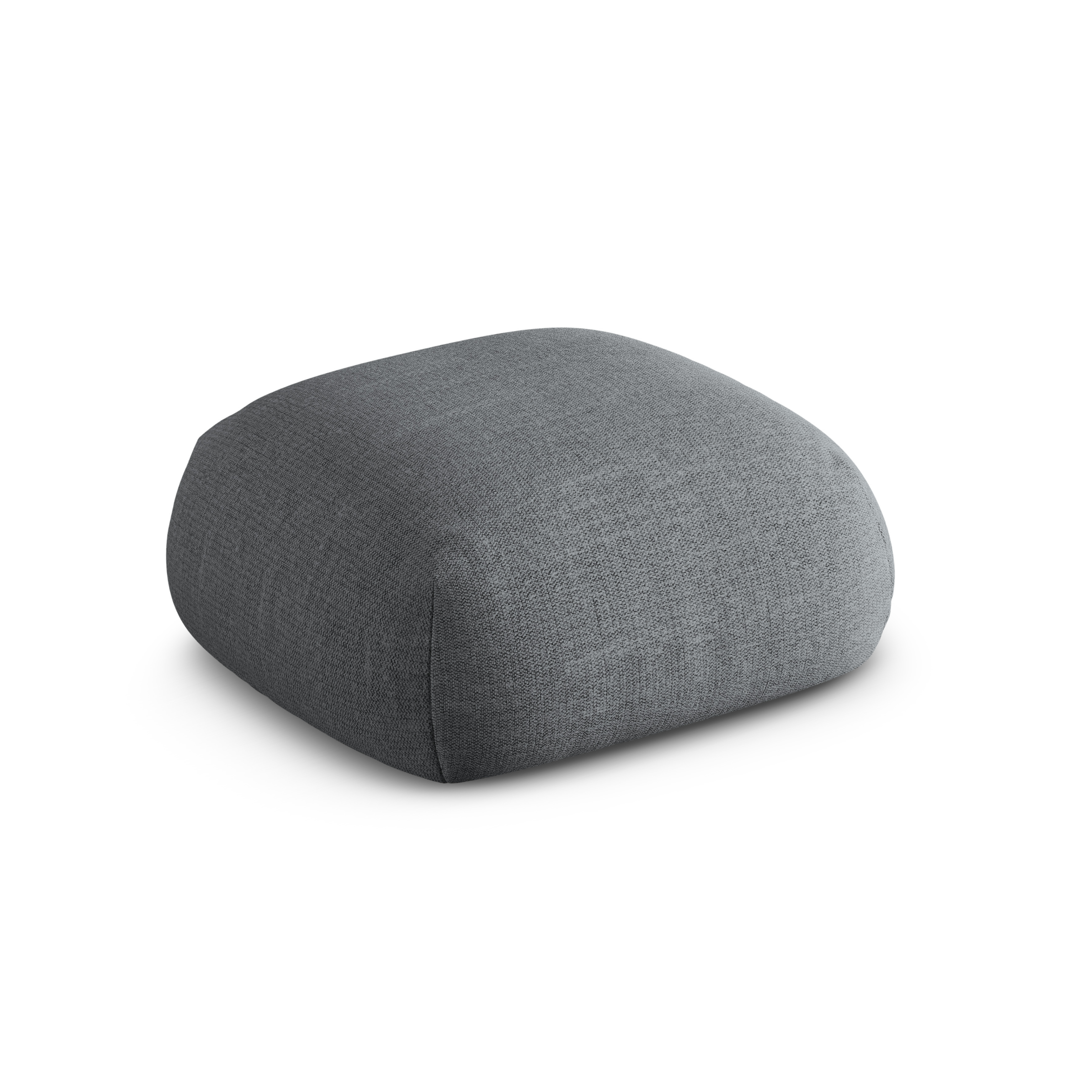 Puf ROGER grauer Chenille