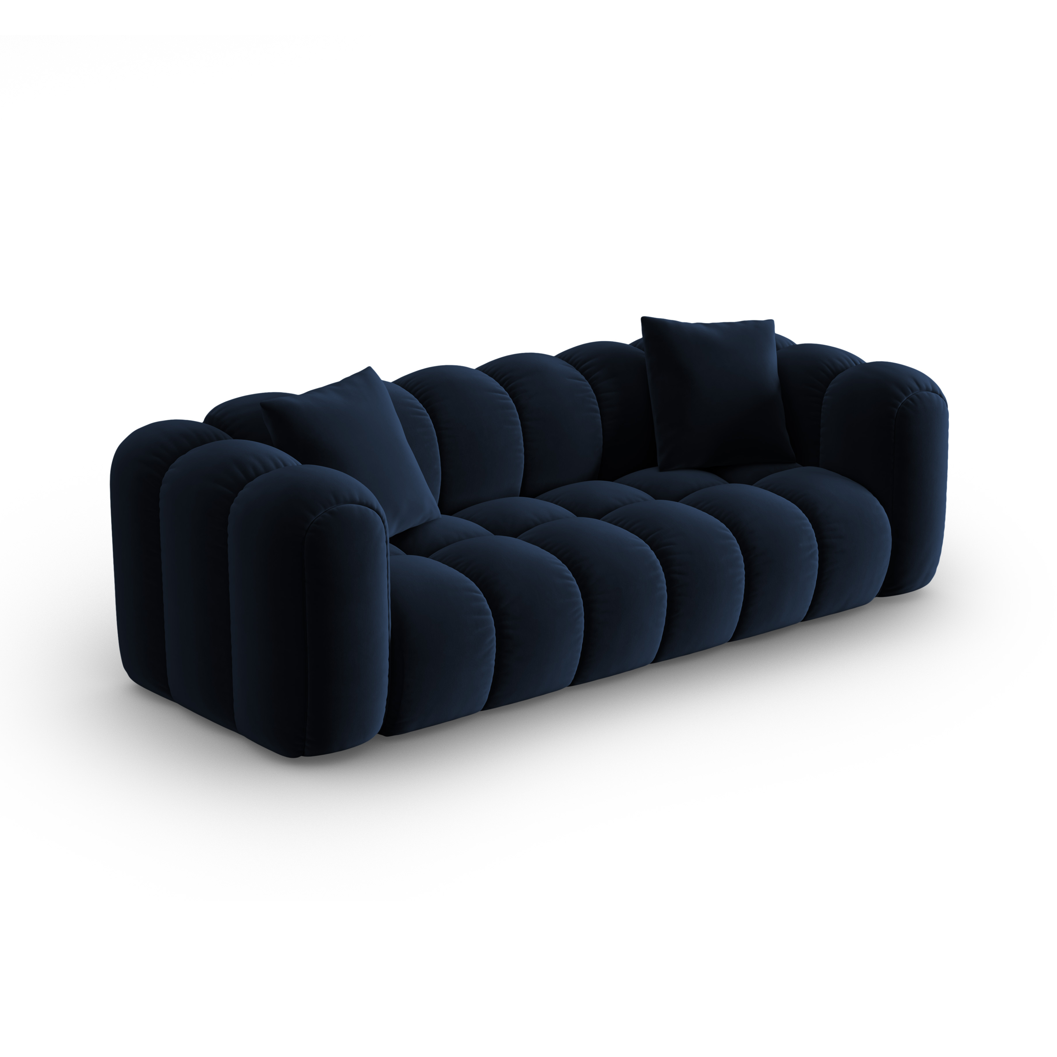 Velvet sofa for 4 people ASTRO royal blue
