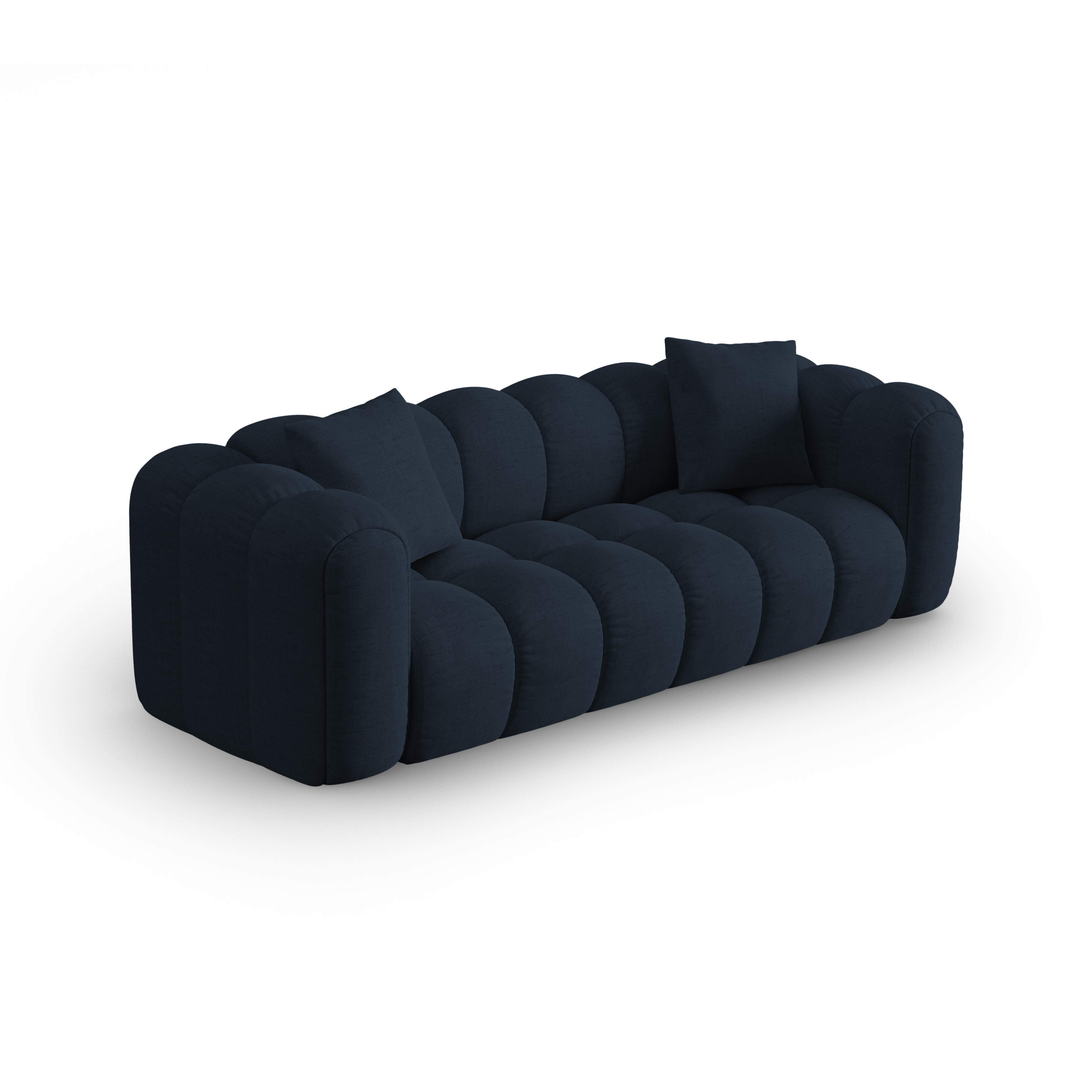 4-seater ASTRO royal navy blue chenille sofa