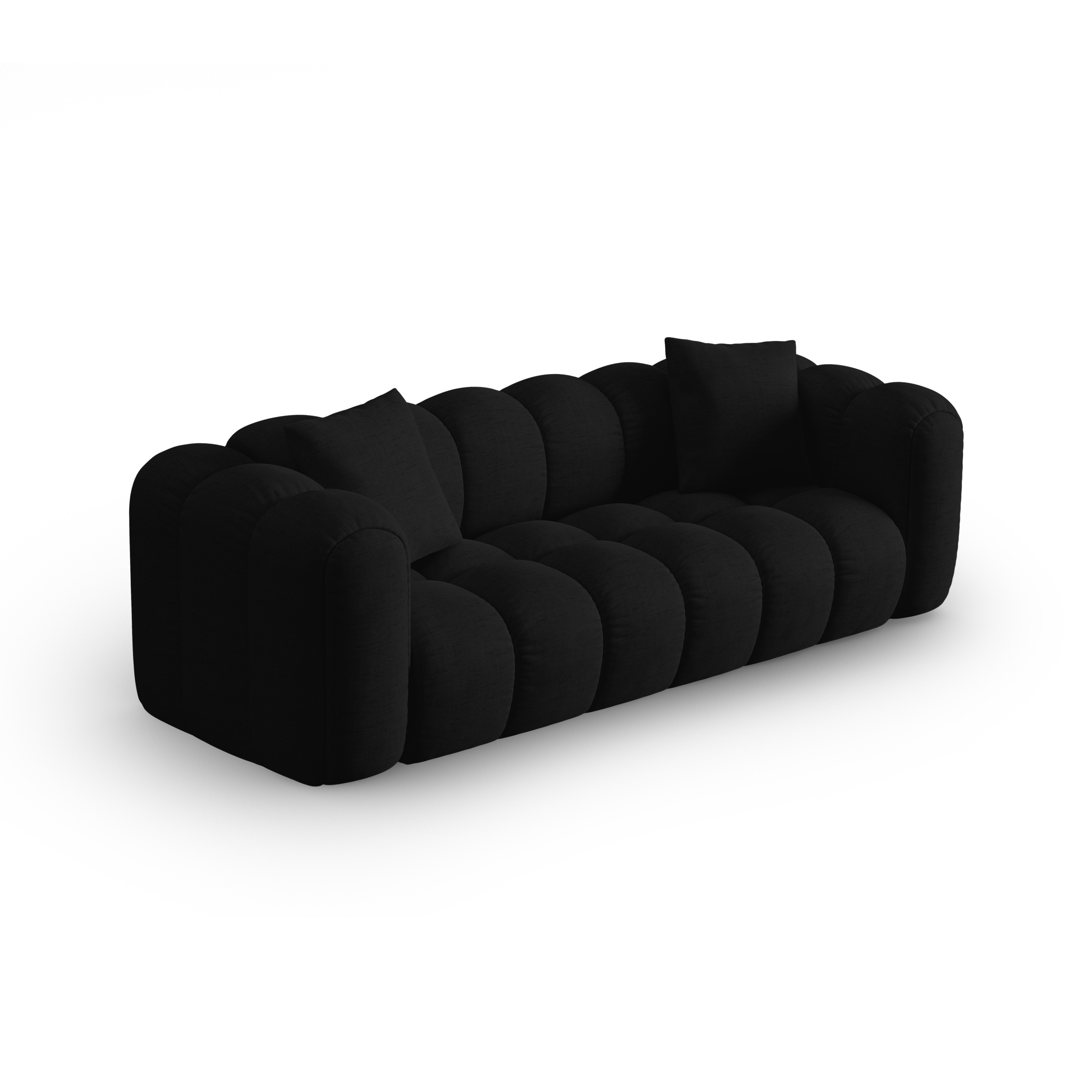 Sofa 4-persoons ASTRO zwart chenille