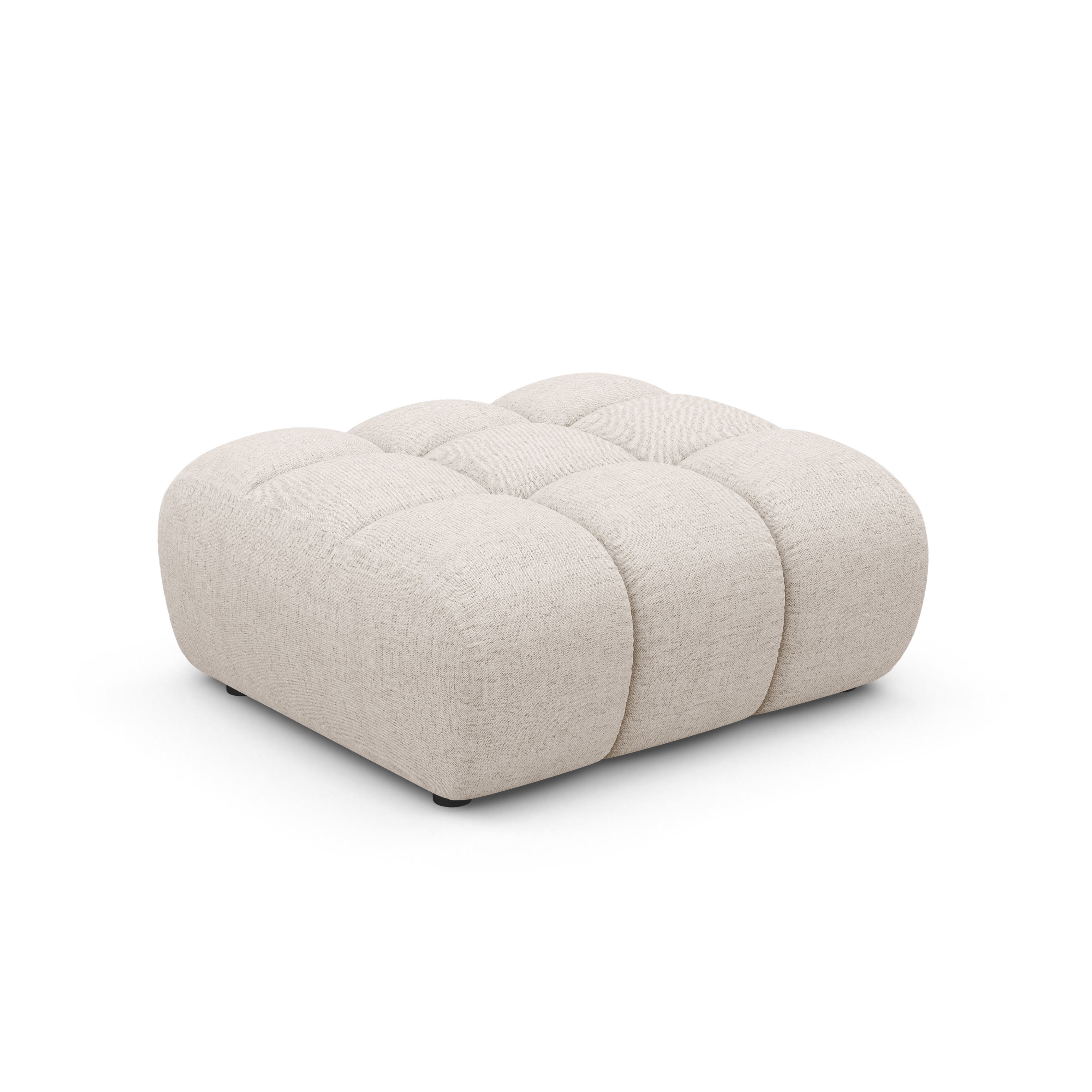 ASTRO Beige Chenille Pouf