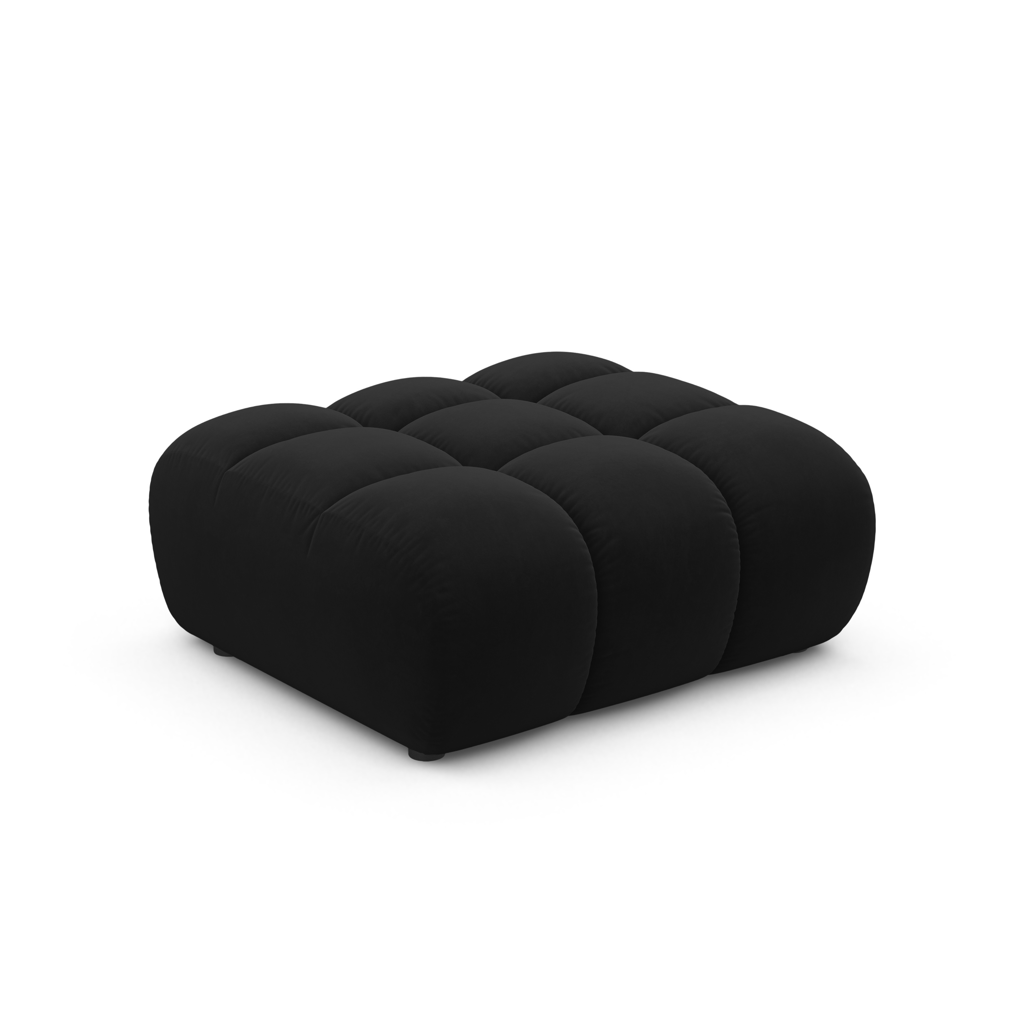 Samt Pouf ASTRO schwarz