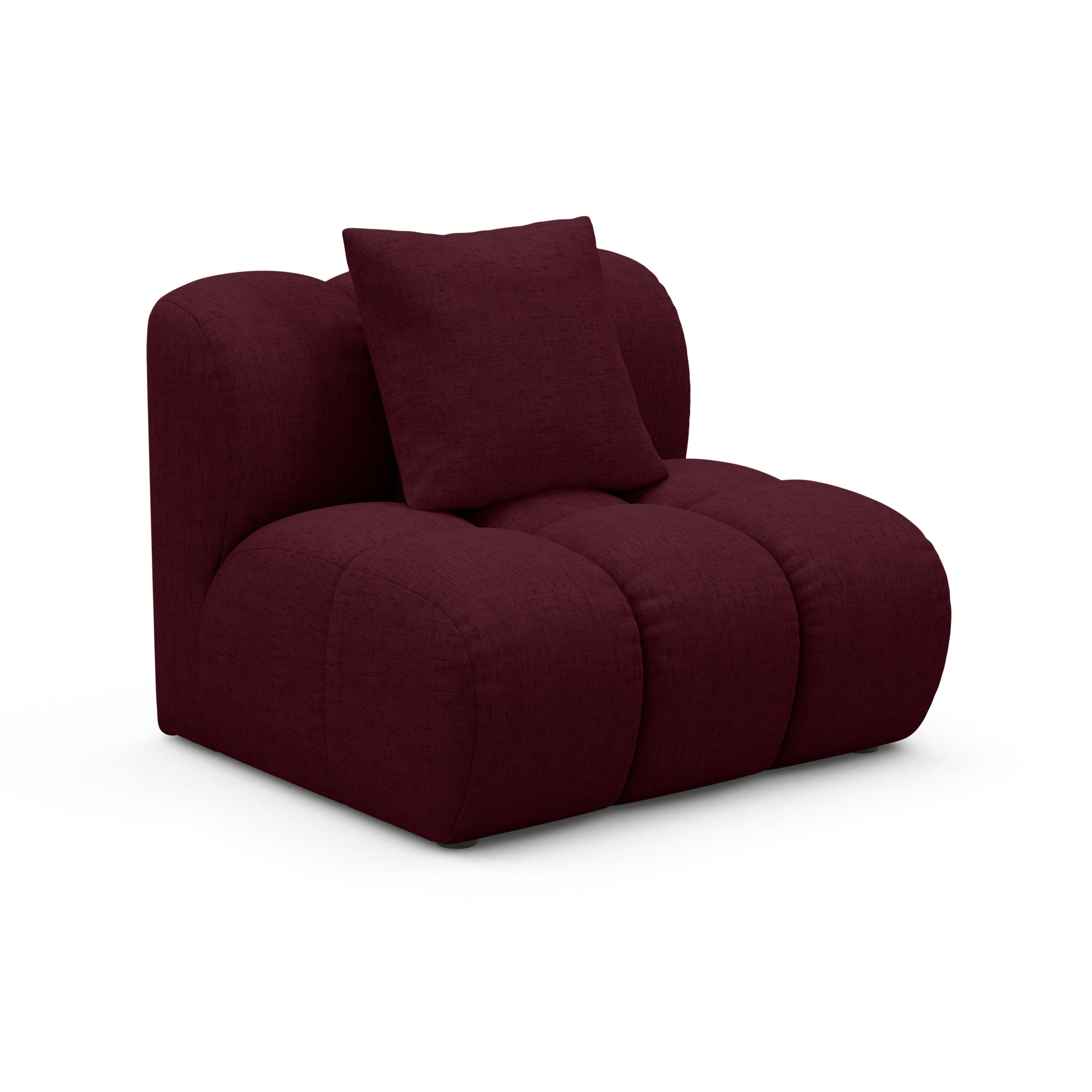 Fauteuil / module ASTRO bordeaux chenille