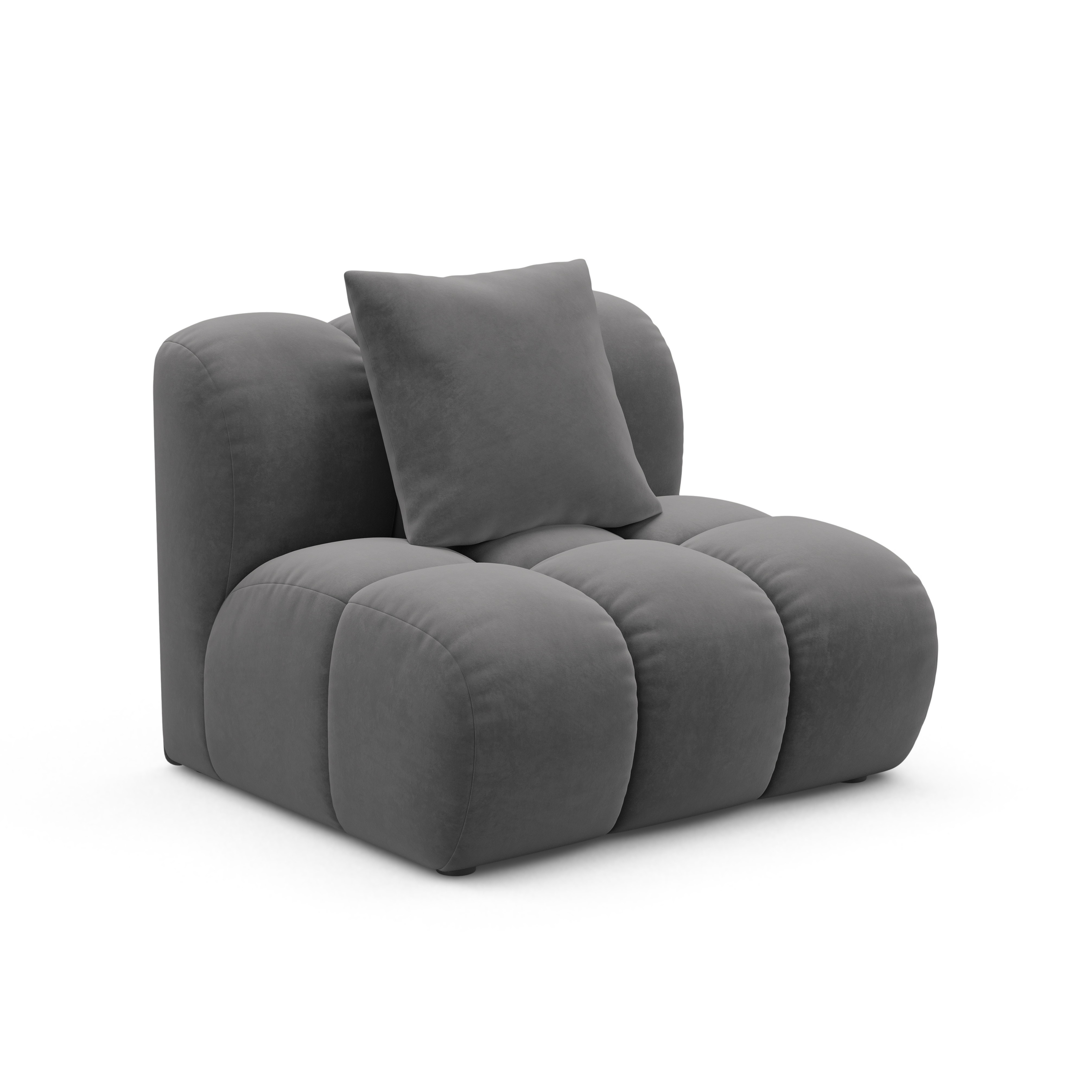 Velvet Armchair / Module ASTRO Gray