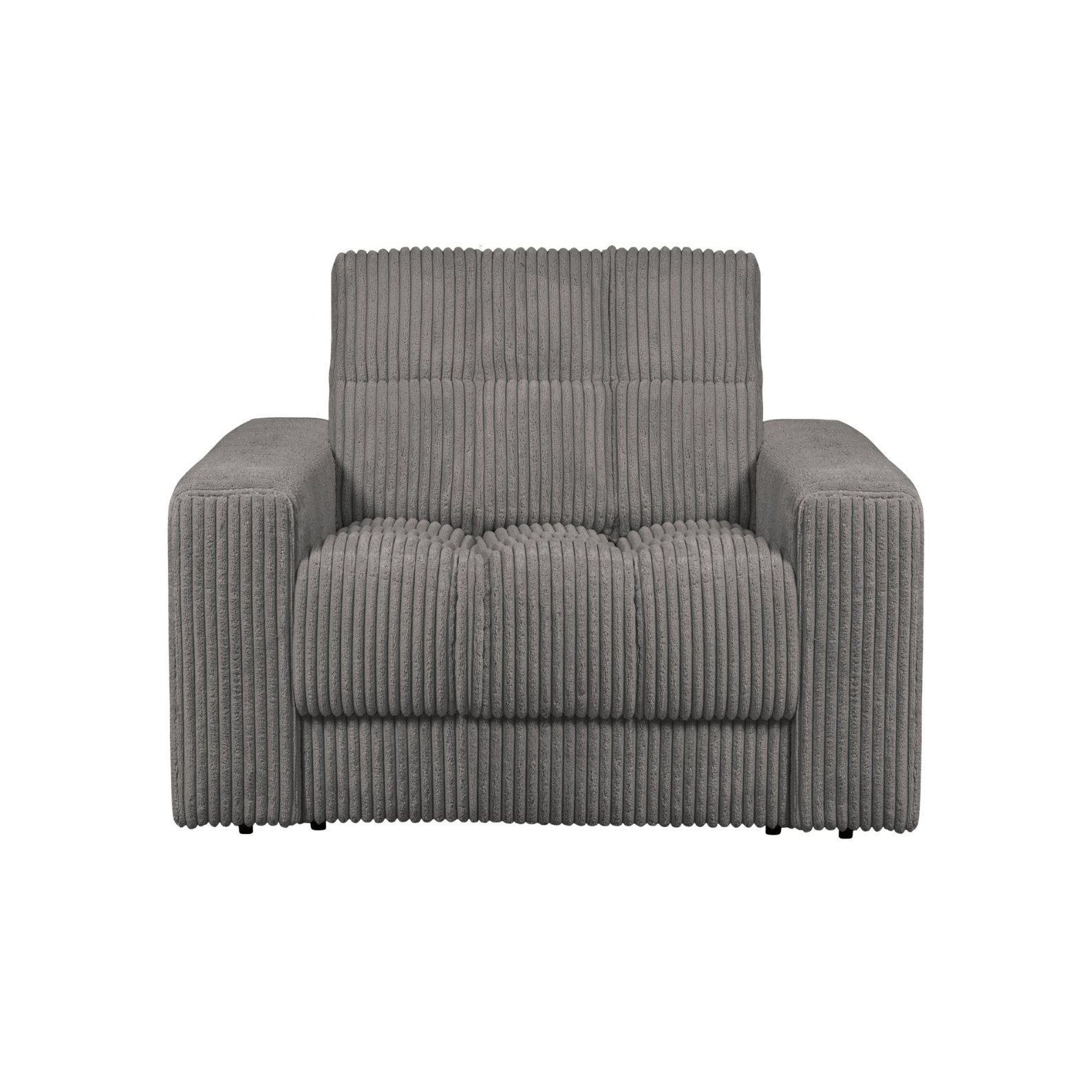 SECOND DATE gray corduroy armchair