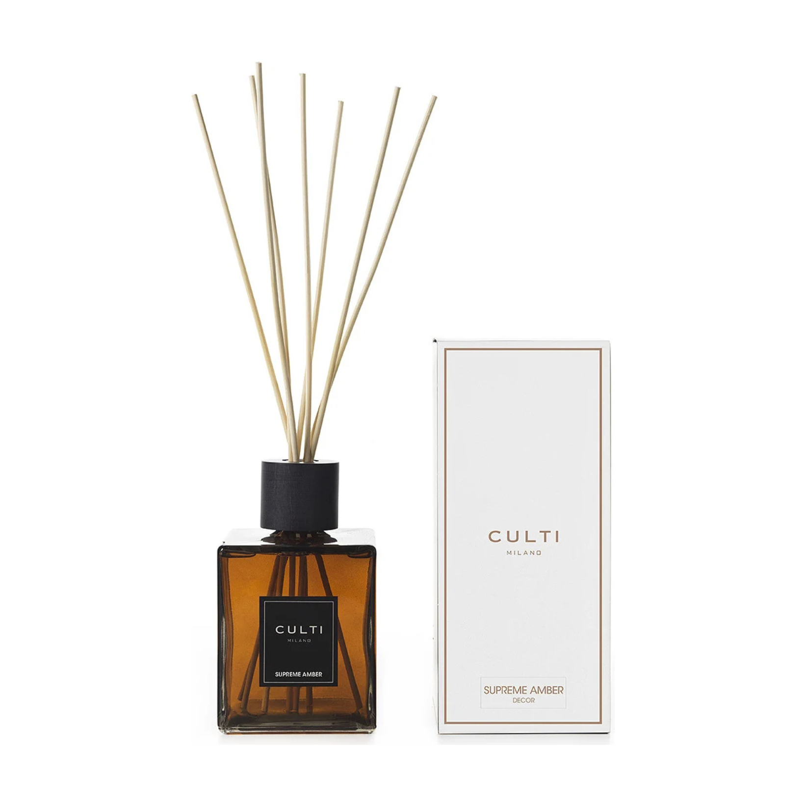 Geurodiffuser DECOR - SLASSIC SUPREME met tonen van wierook, chinotto, zwarte vanille en patchouli.