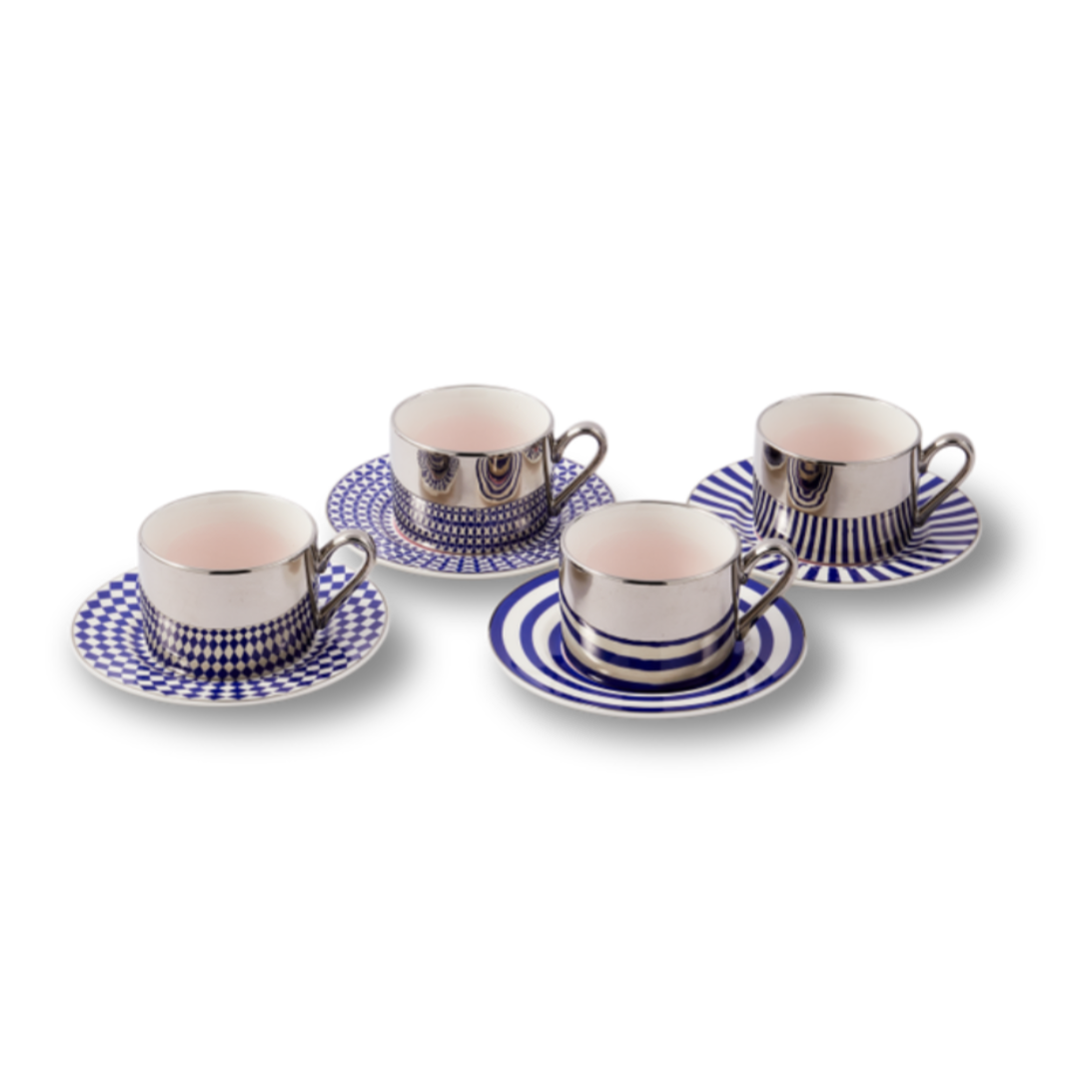 Set van koffiekopjes AUNTY COFFEE CUPS donkerblauw
