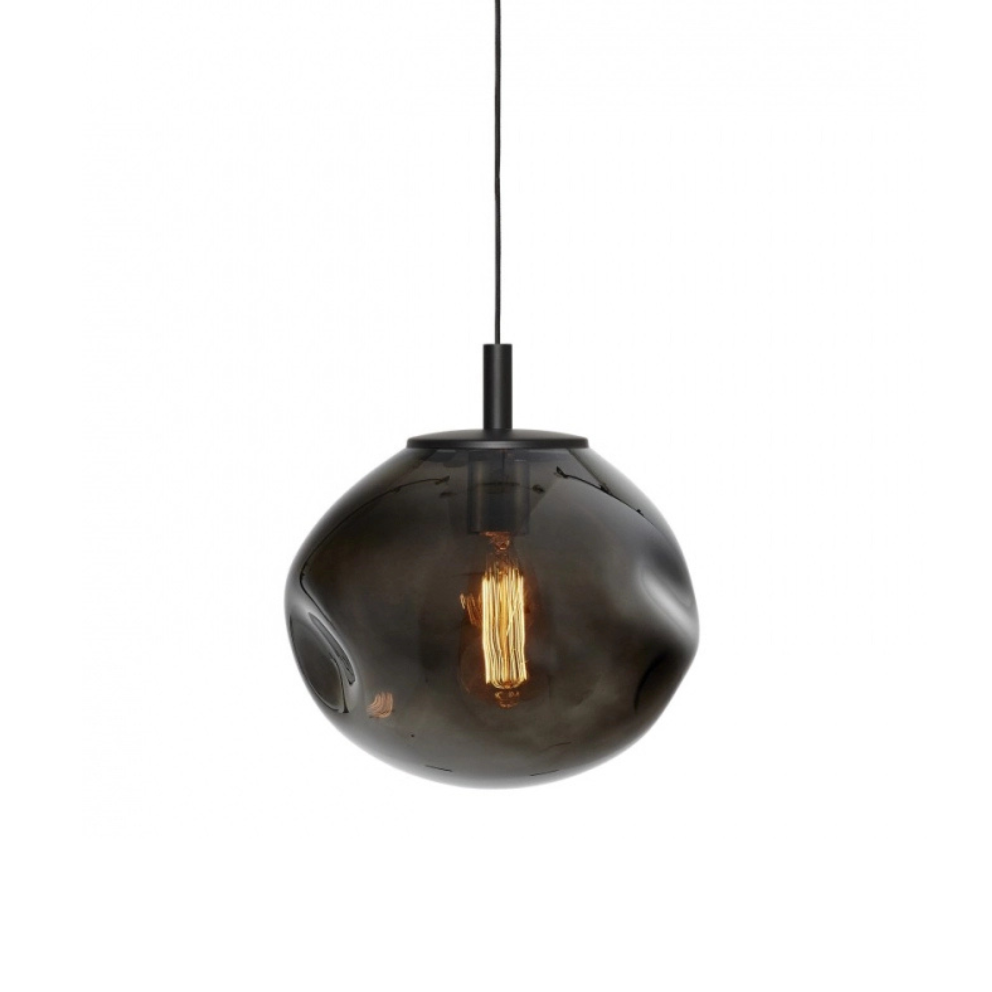 Hanglamp AVIA rookzwart met zwarte afwerking