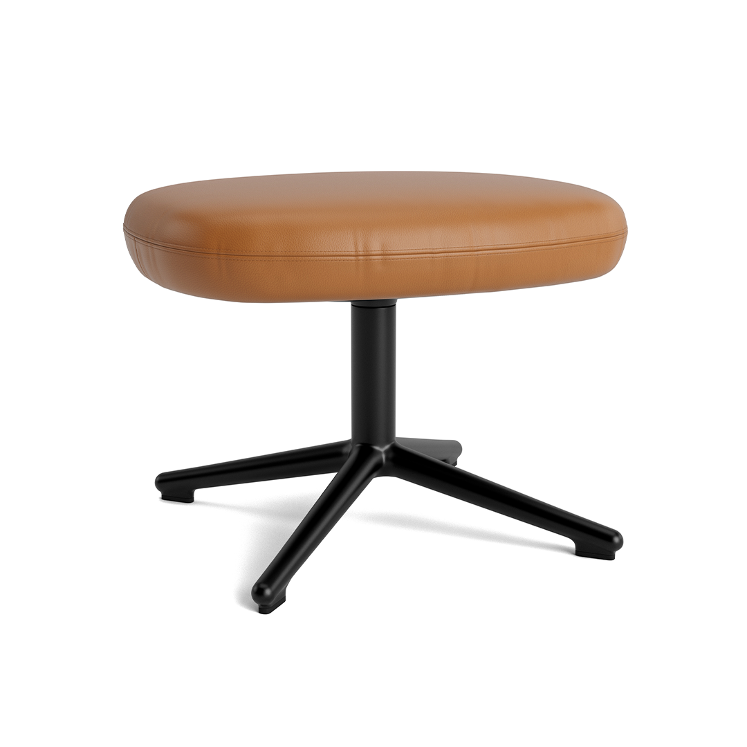 Podnóżek obrotowy tapicerowany ERA czarna podstawa – Normann Copenhagen