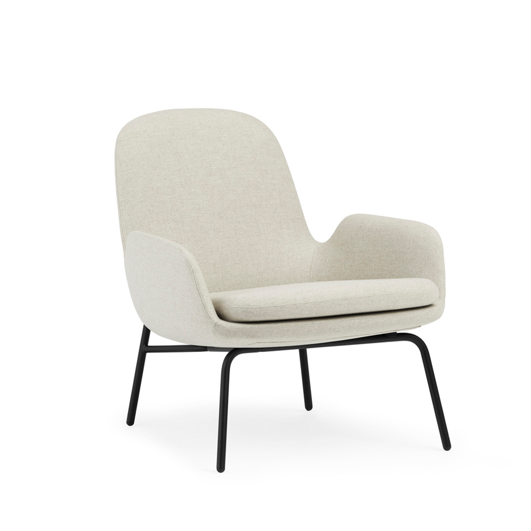 Fotel tapicerowany ERA LOW czarna podstawa – Normann Copenhagen