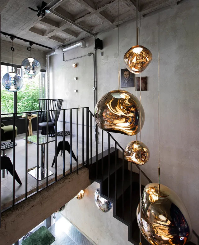 Zloty hängende Lampe schmelzen