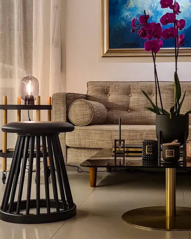 FAN kruk zwart berkenhout