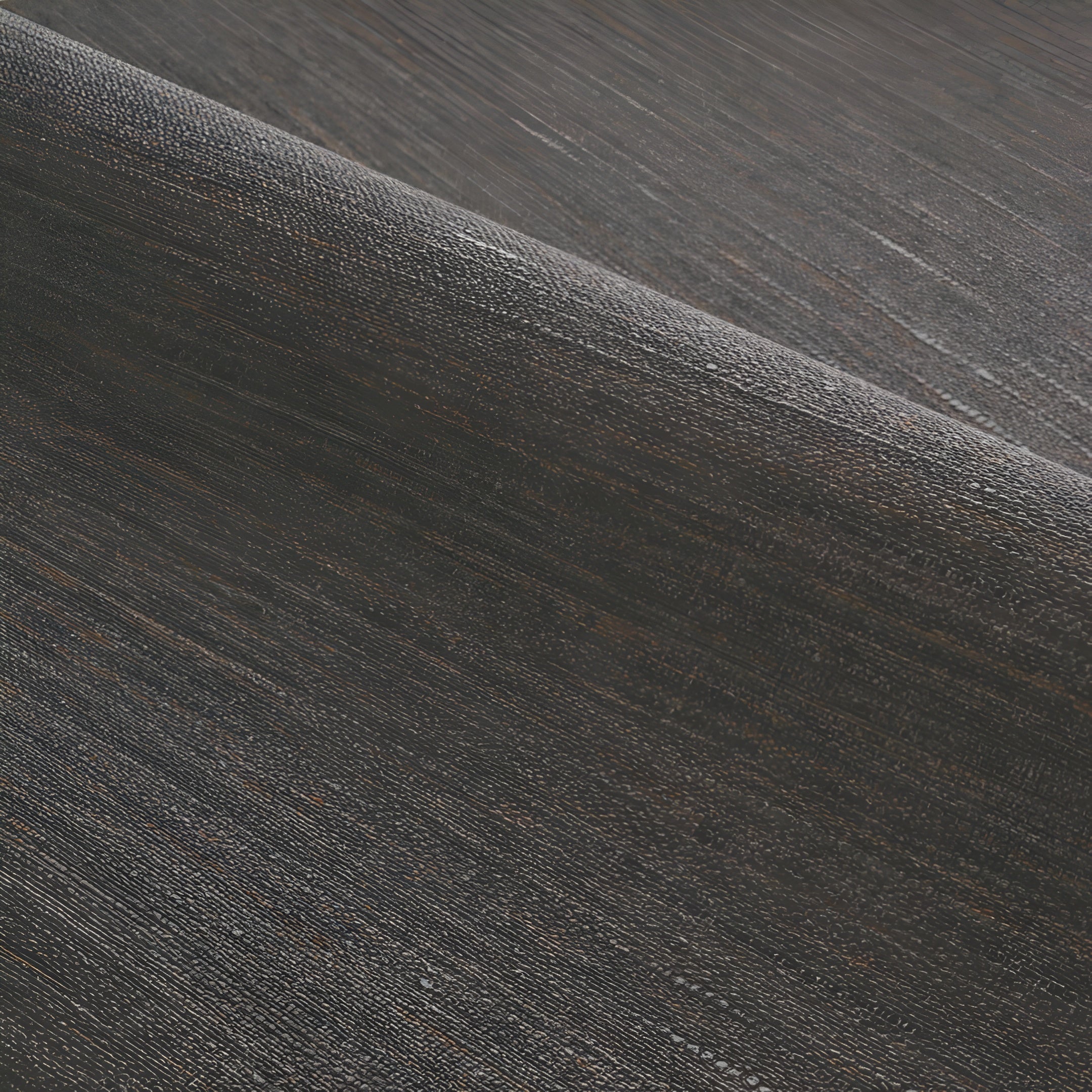 Structural wallpaper imitating canvas OCCITAN - EBONY dark brown