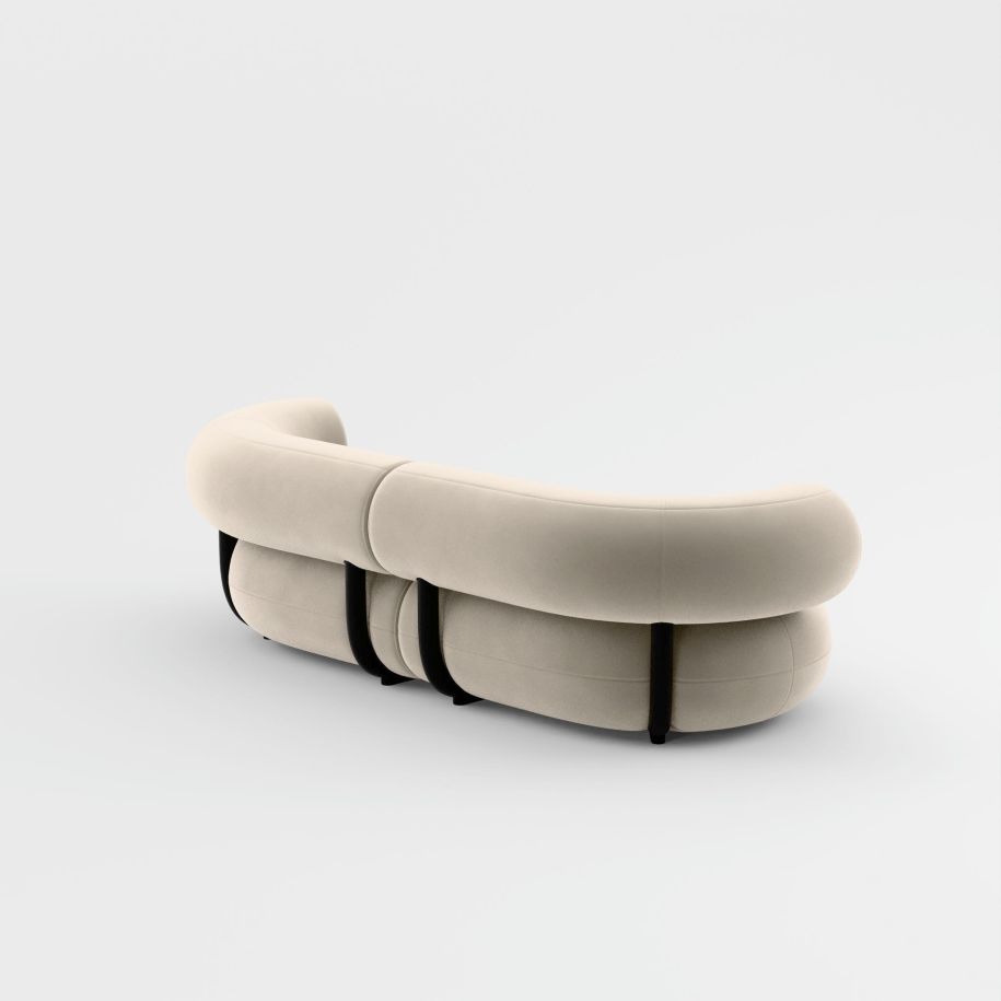 2-module sofa upholstered fat