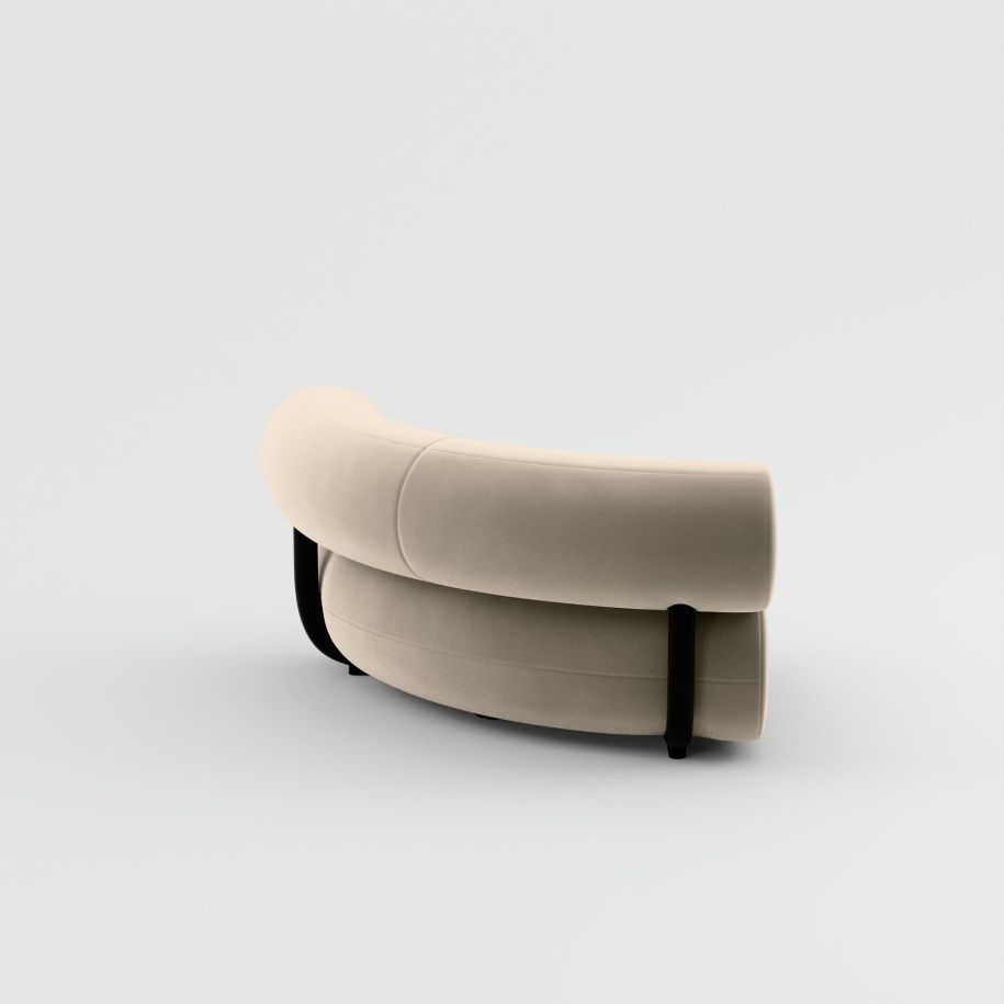 Fat modular sofa - upholstered corner module