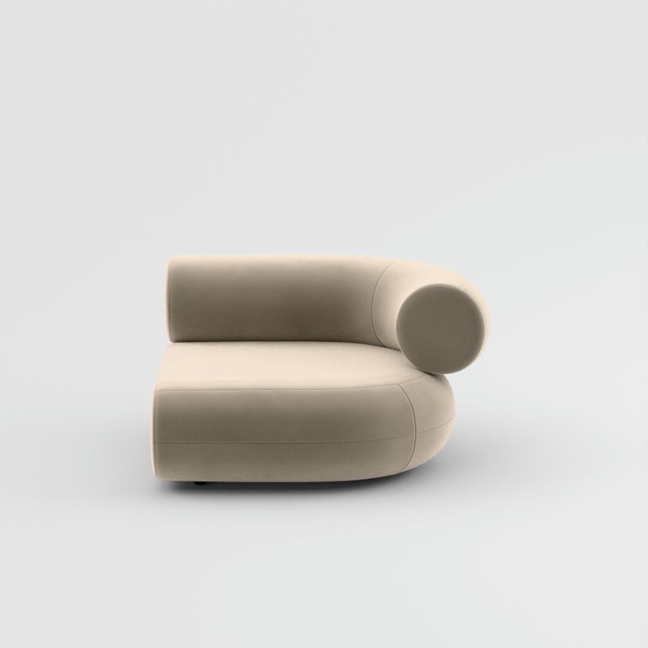 FAT modular sofa - right -handed upholstered module