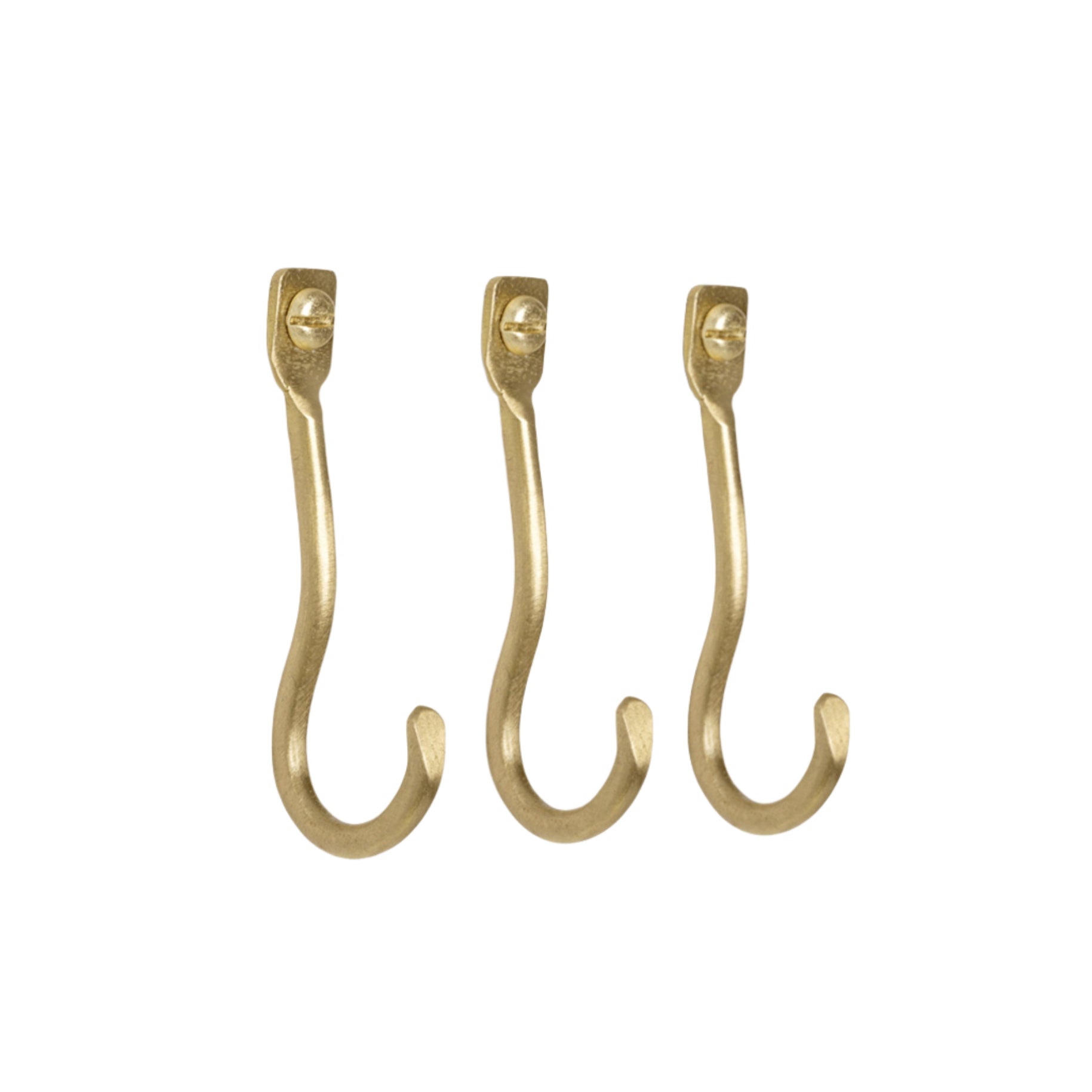 CURVATURE brass hanger set