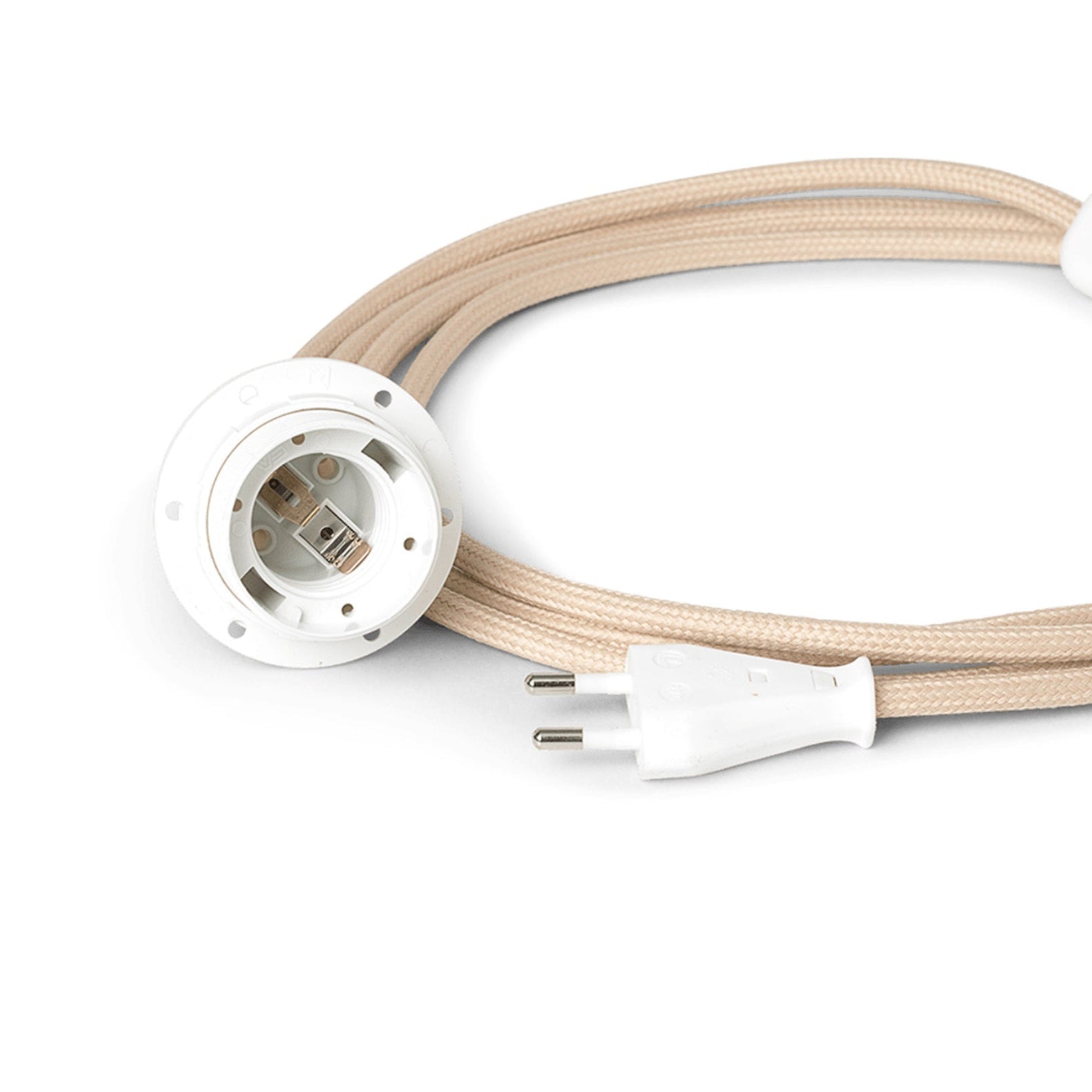 Base of the Fabric Cord Set Beige wall lamp