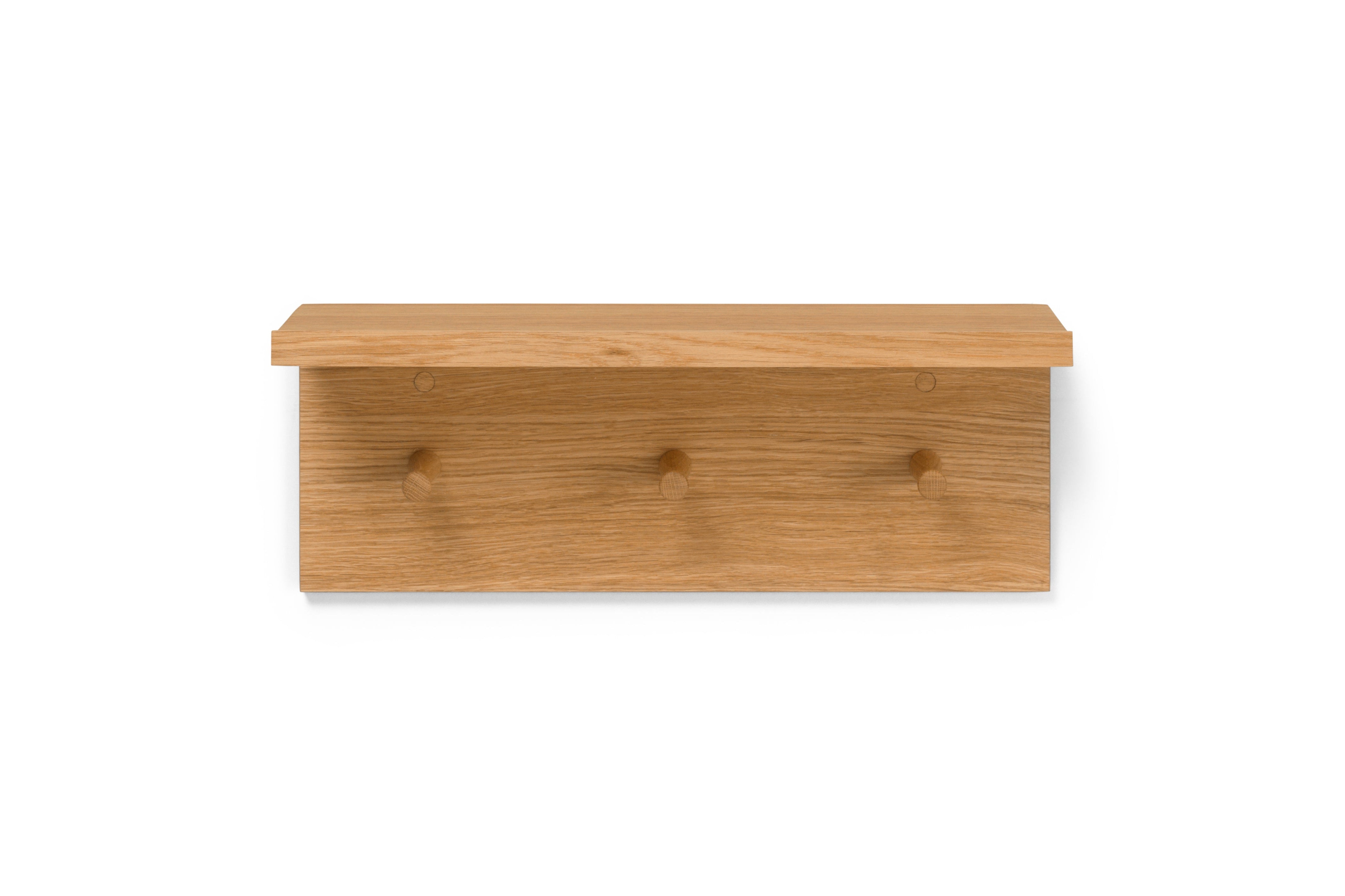 Kledingrek met plank PLACE RACK geolied eikenfineer