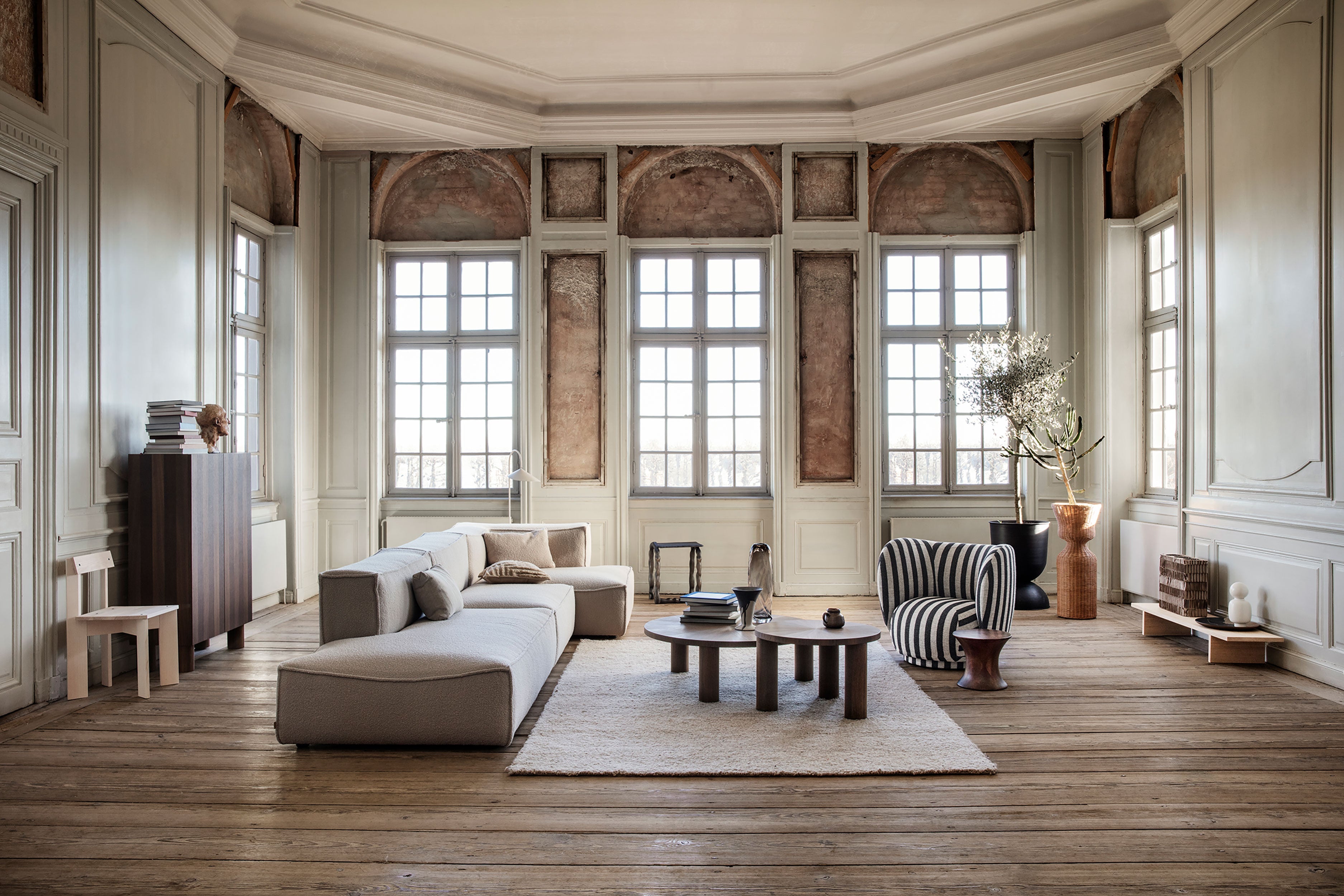 Rico Louisiana Schwarz -Weiß -Sessel