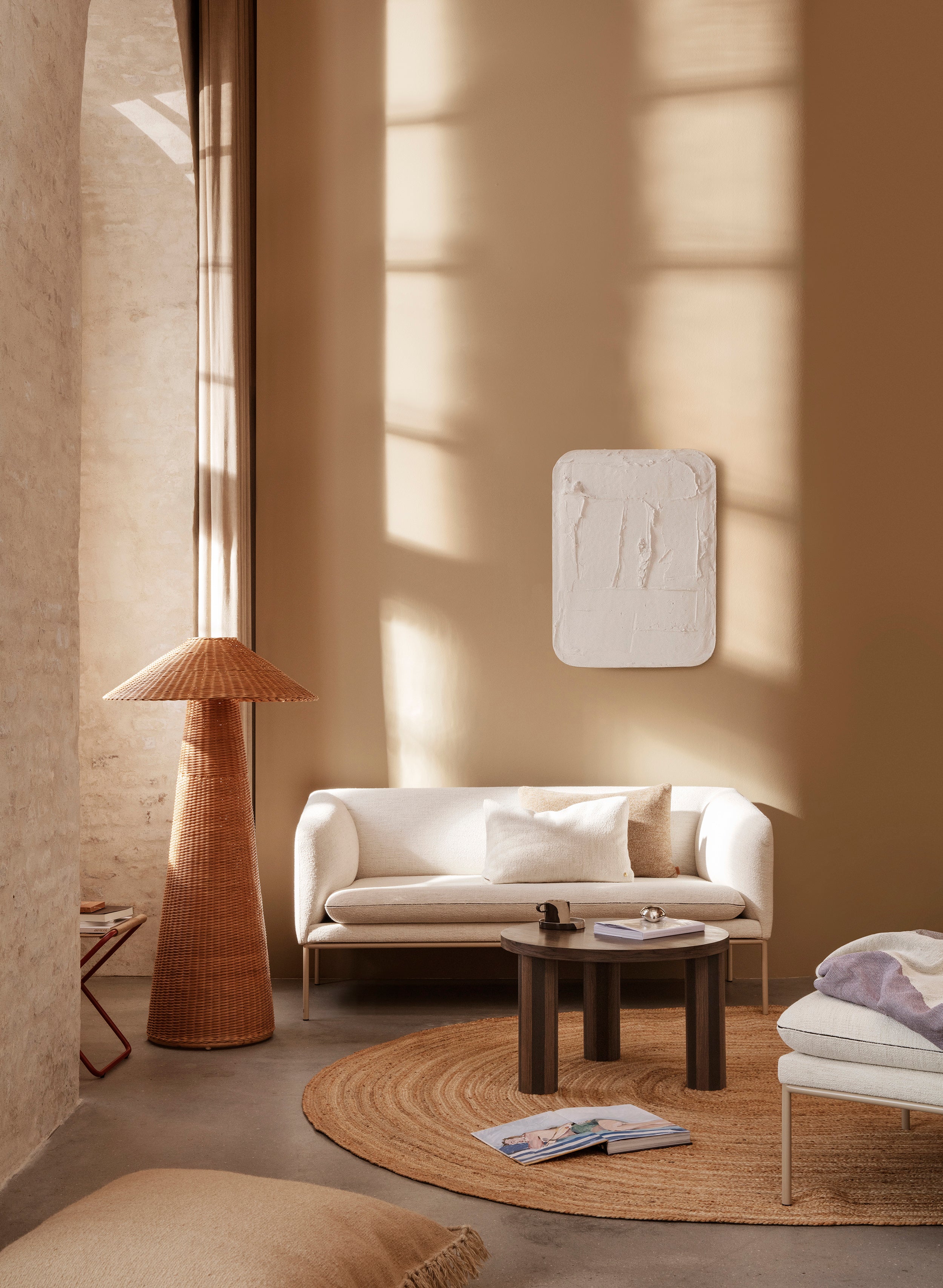 Lampa stojąca DOU rattan – plecionka