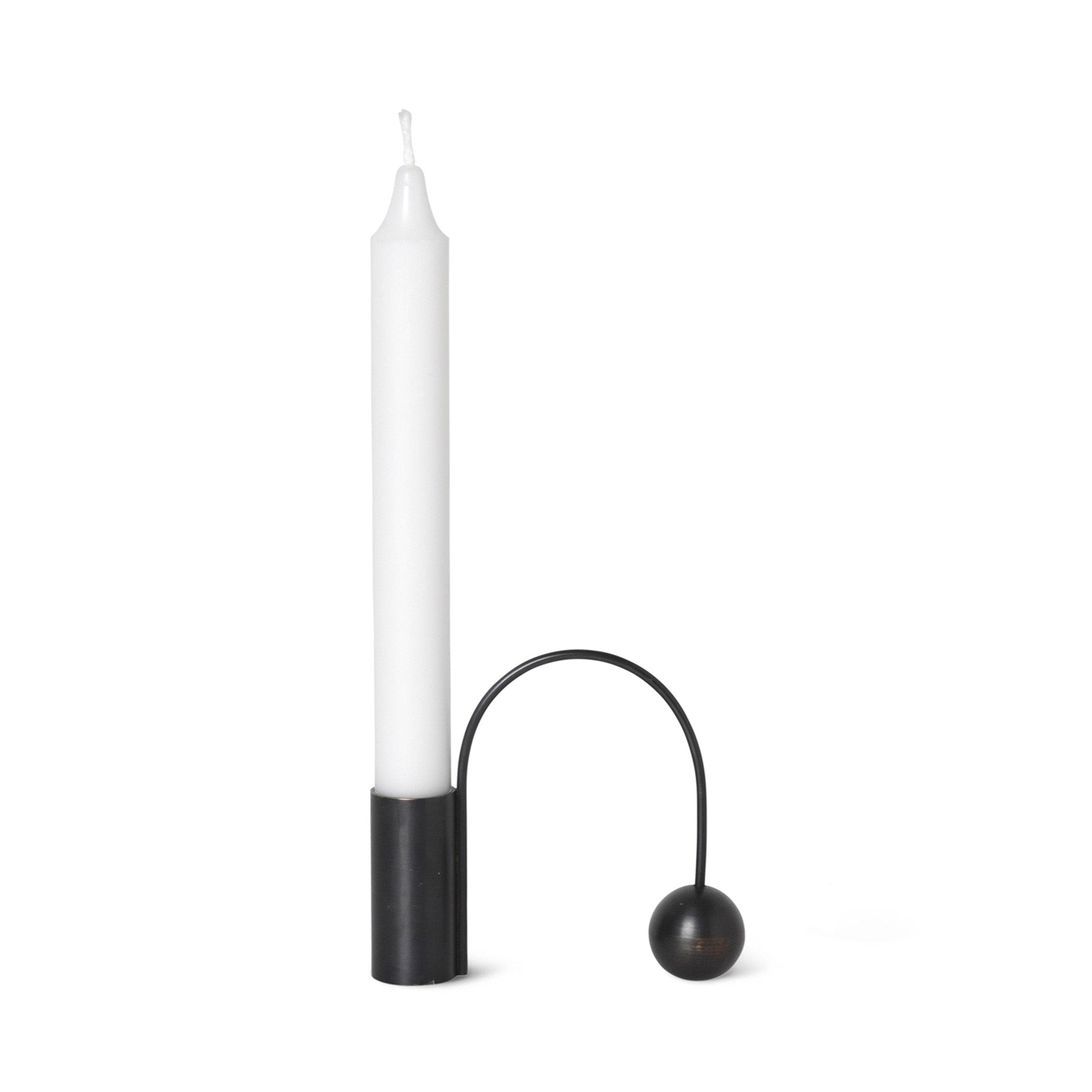 Świecznik BALANCE czarny – ferm LIVING